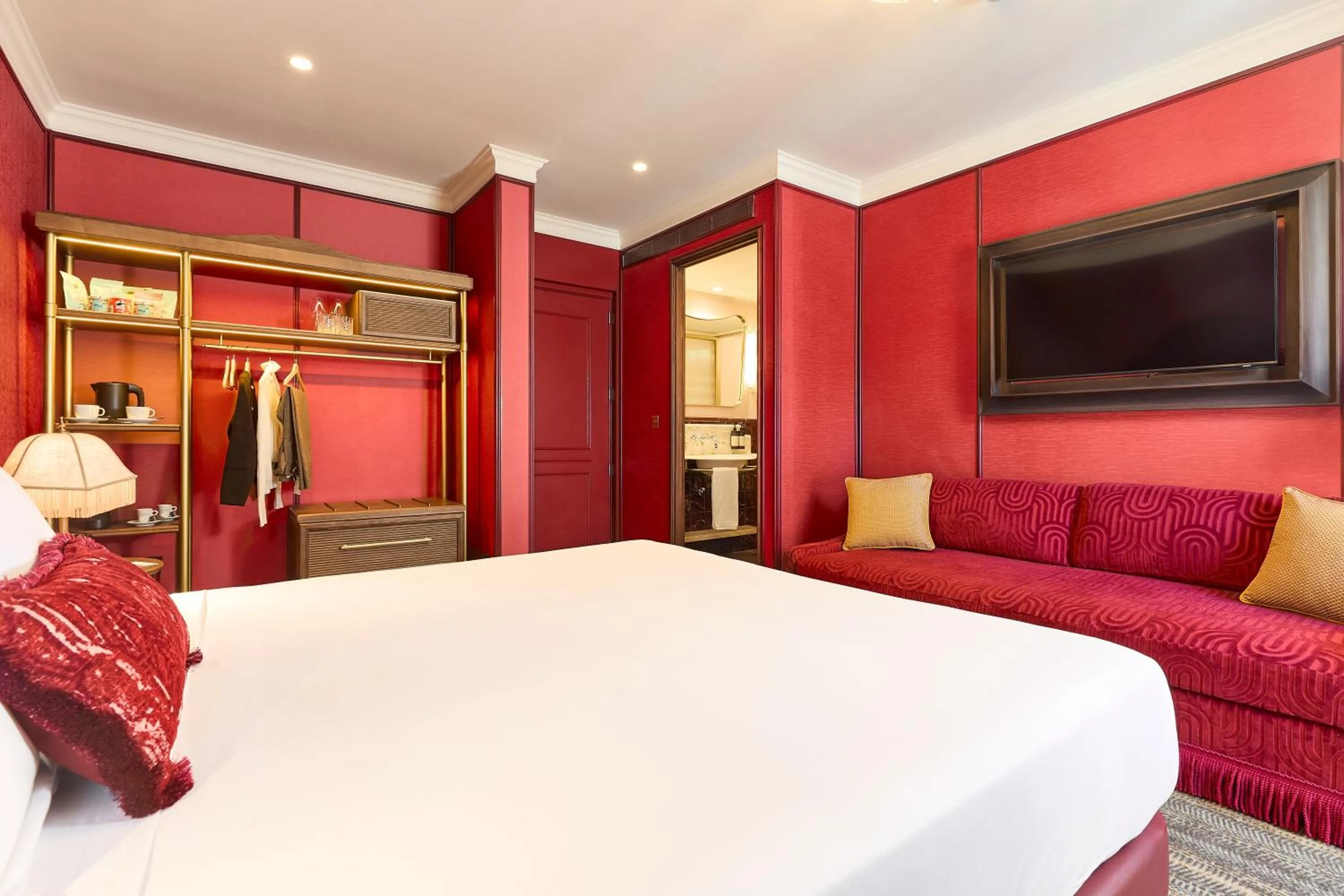 Bed in Hotel España Ramblas