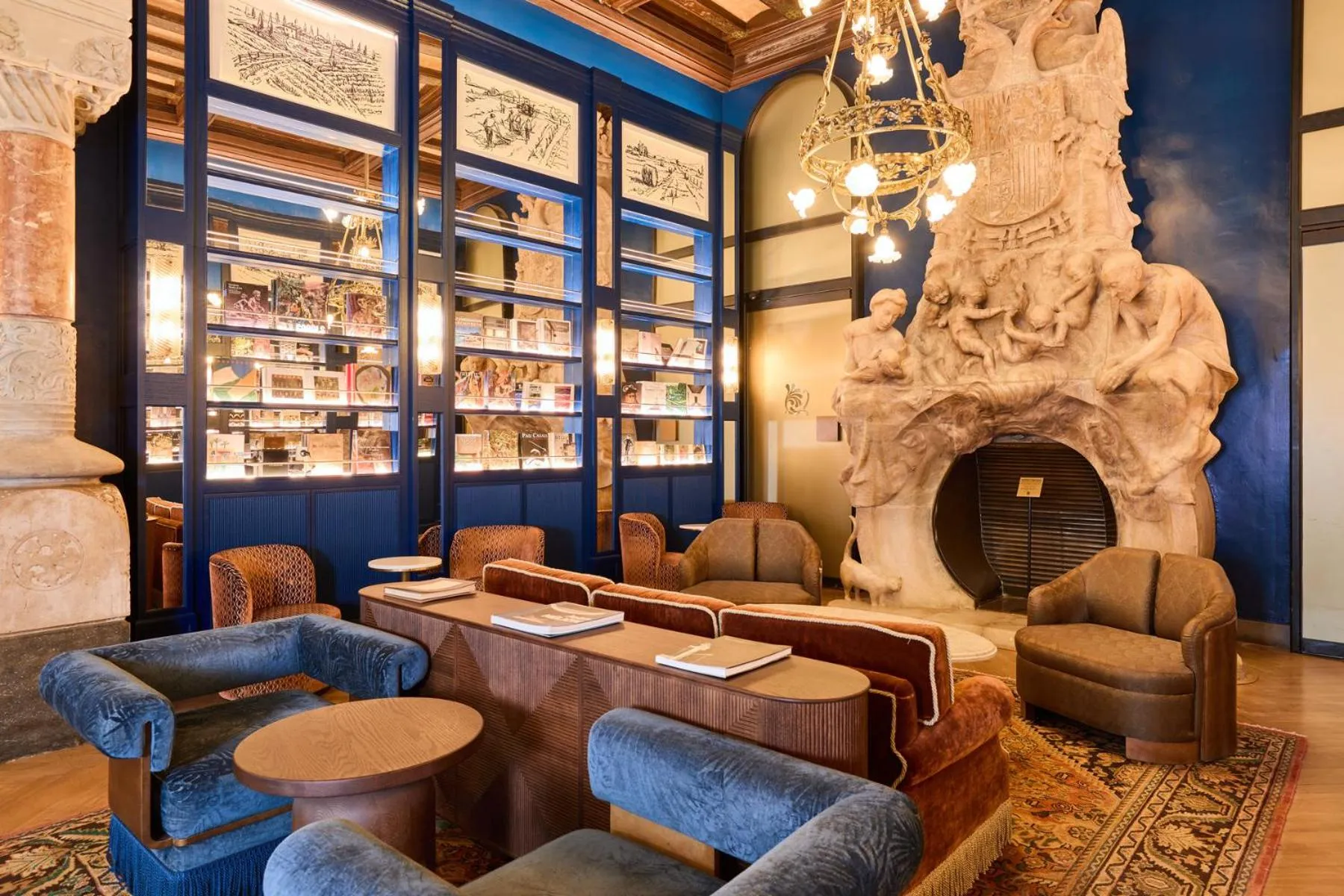 Lobby or reception in Hotel España Ramblas