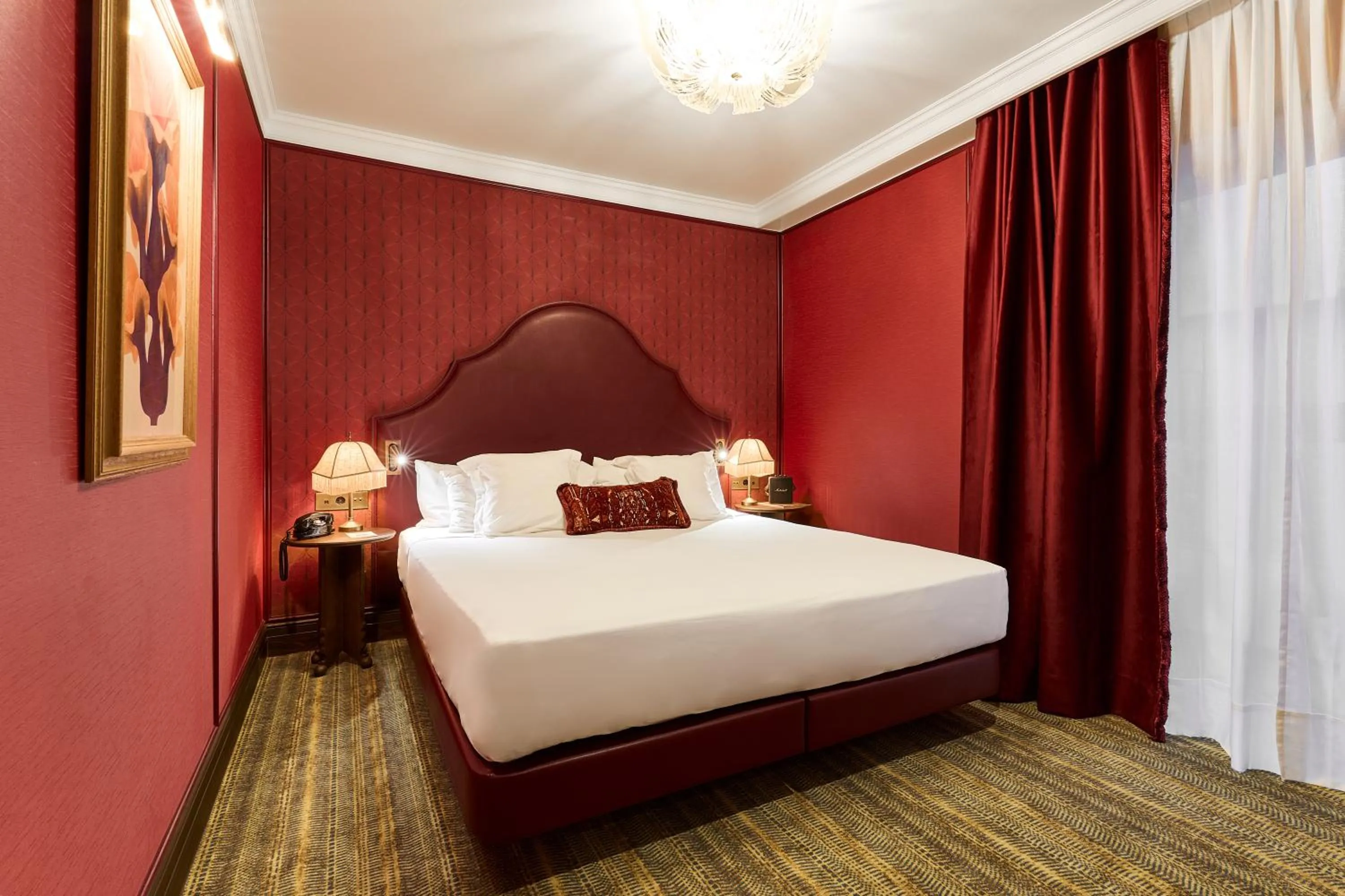 Bed in Hotel España Ramblas