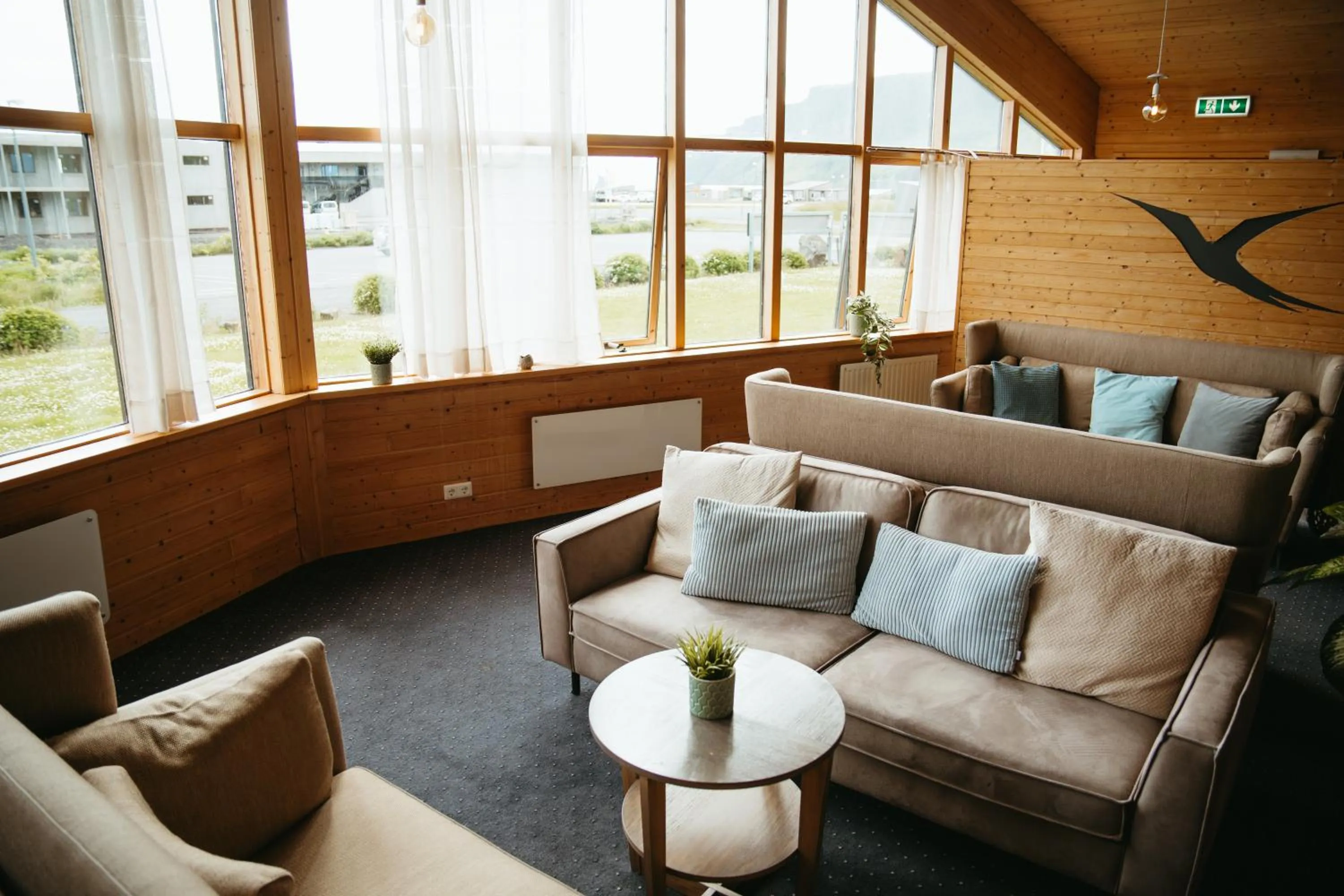 Seating area in Hotel Vík í Mýrdal