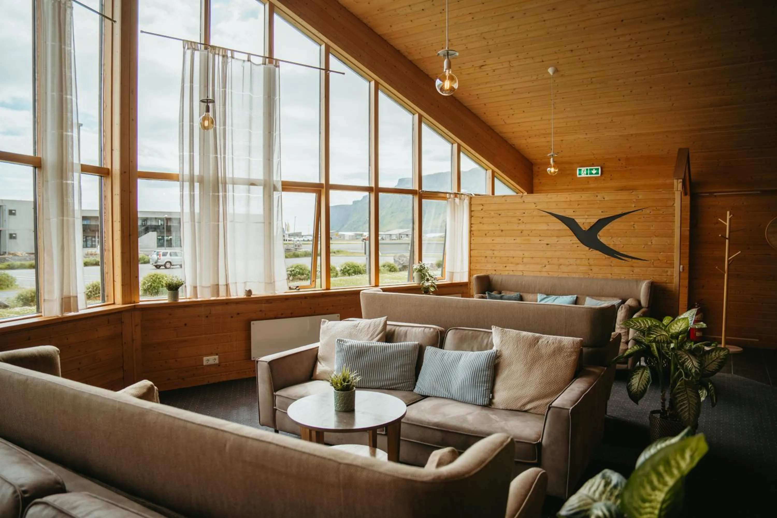 Seating area in Hotel Vík í Mýrdal