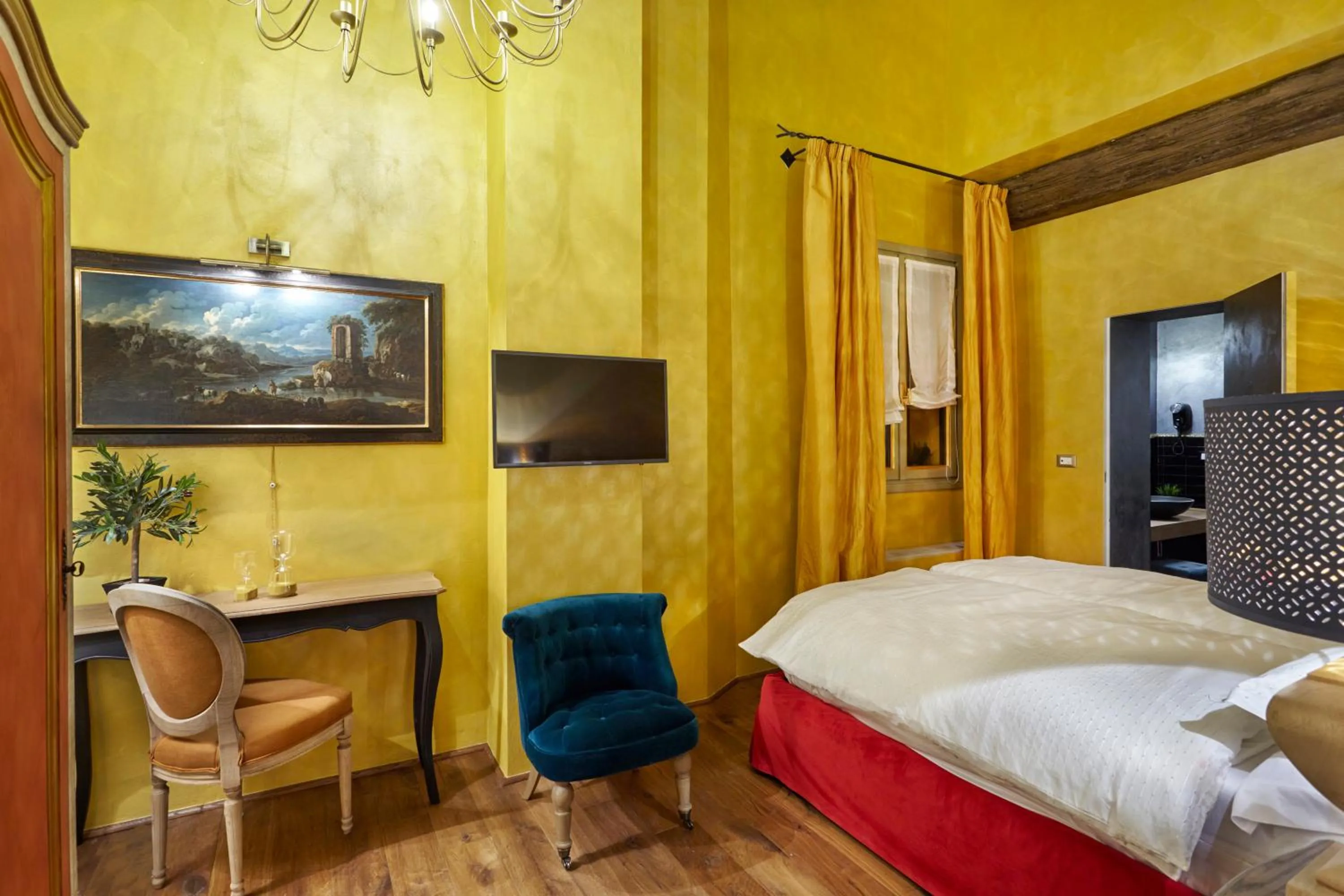Photo of the whole room, Bed in Palazzo di Alcina - Residenza d'Epoca - Luxury Rooms -