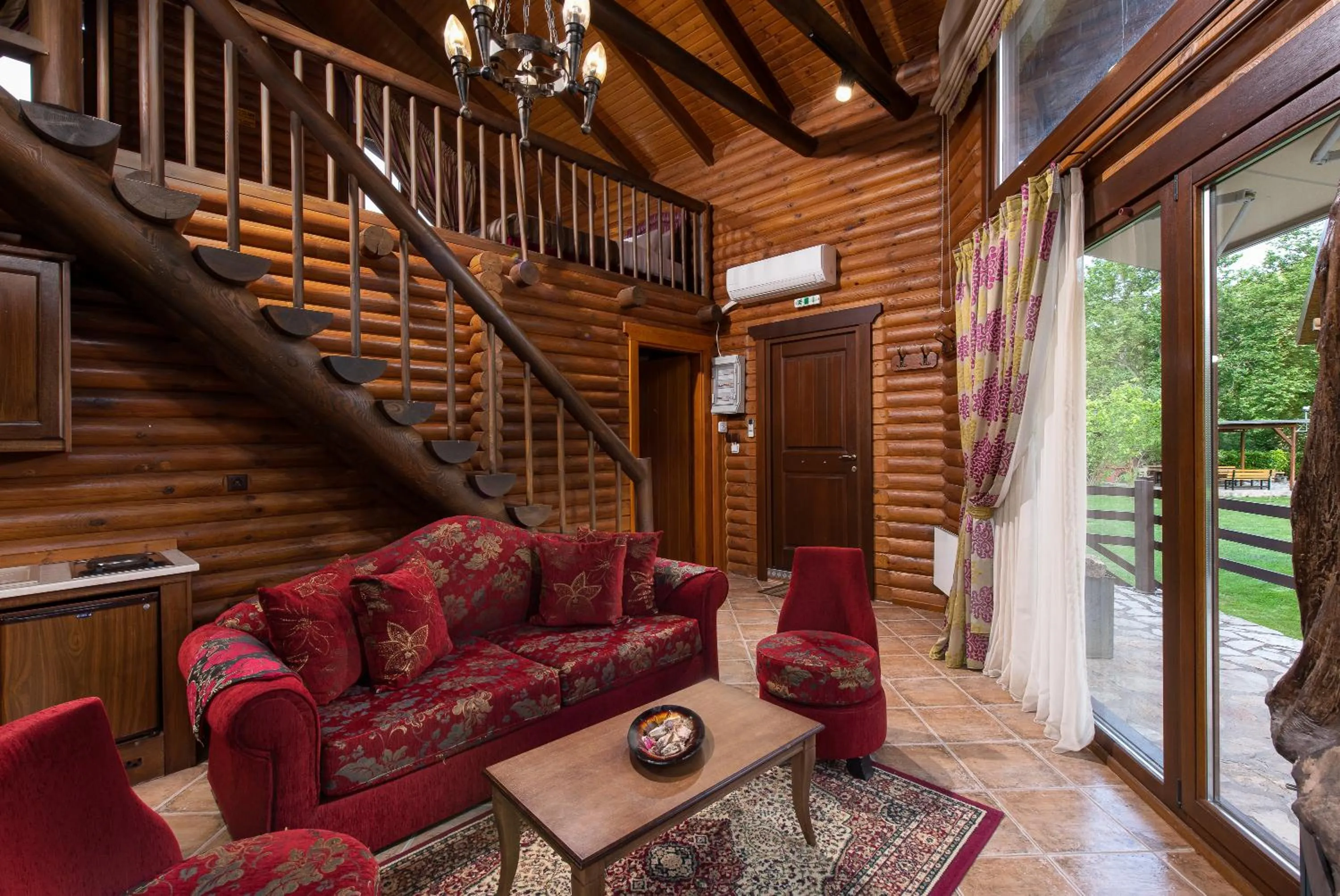 Living room in Natura Chalets