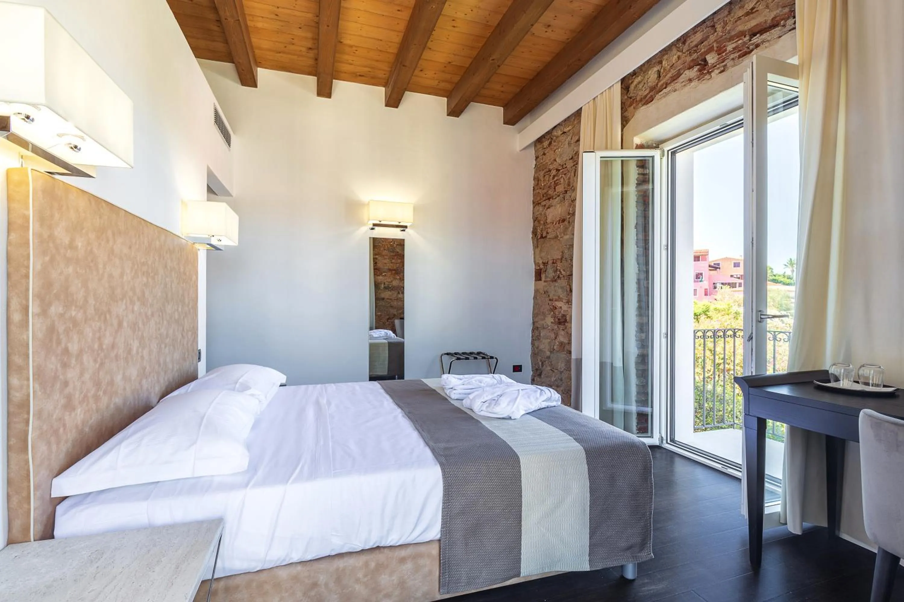 Bed in Raphael Hotel Arbatax