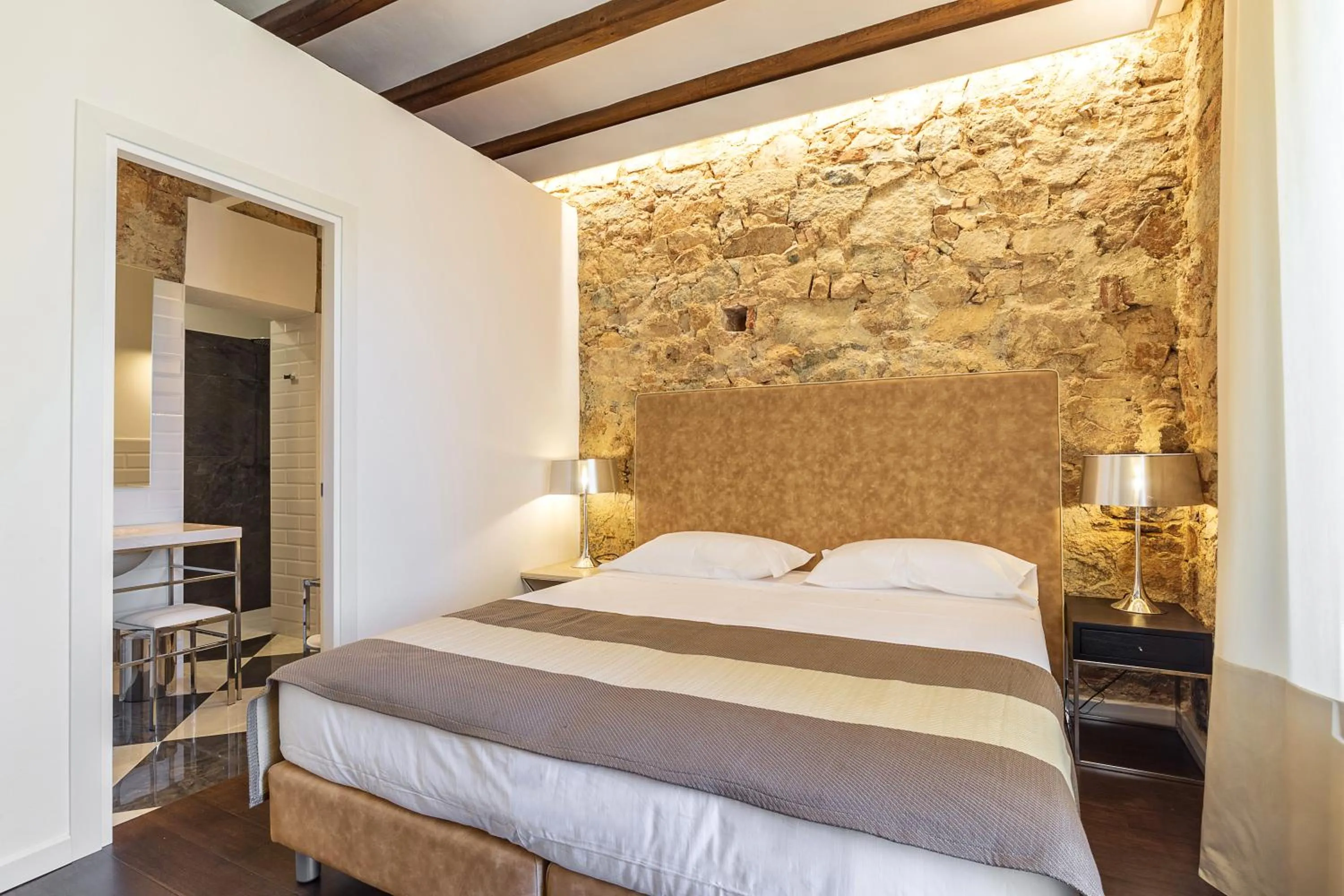 Bed in Raphael Hotel Arbatax