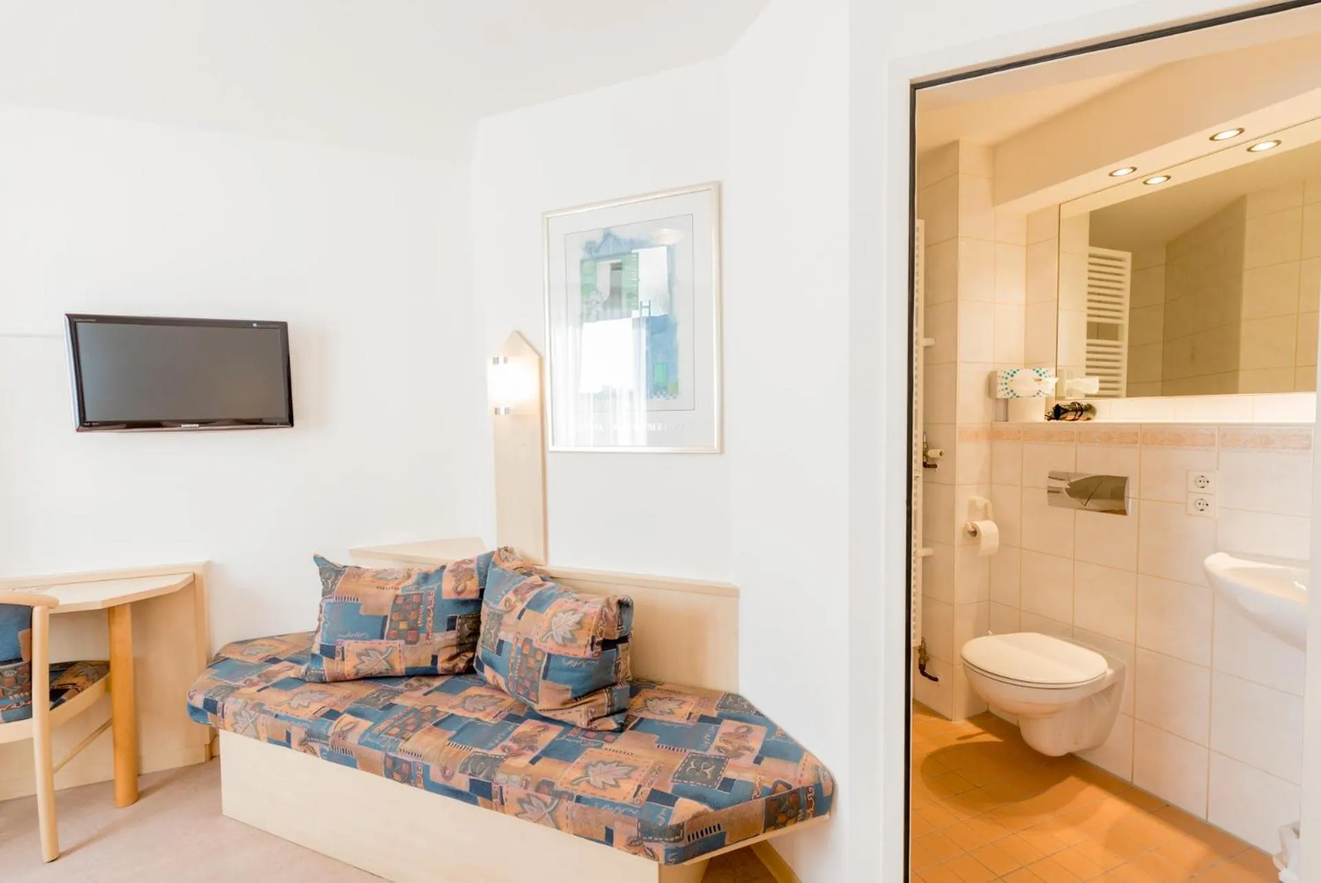 Toilet in Hotel Restaurant Fallerhof