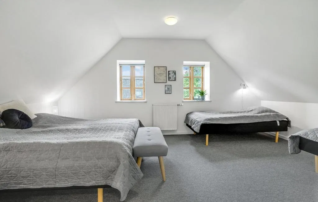 Bed in Skjoldbjerg Garnihotel