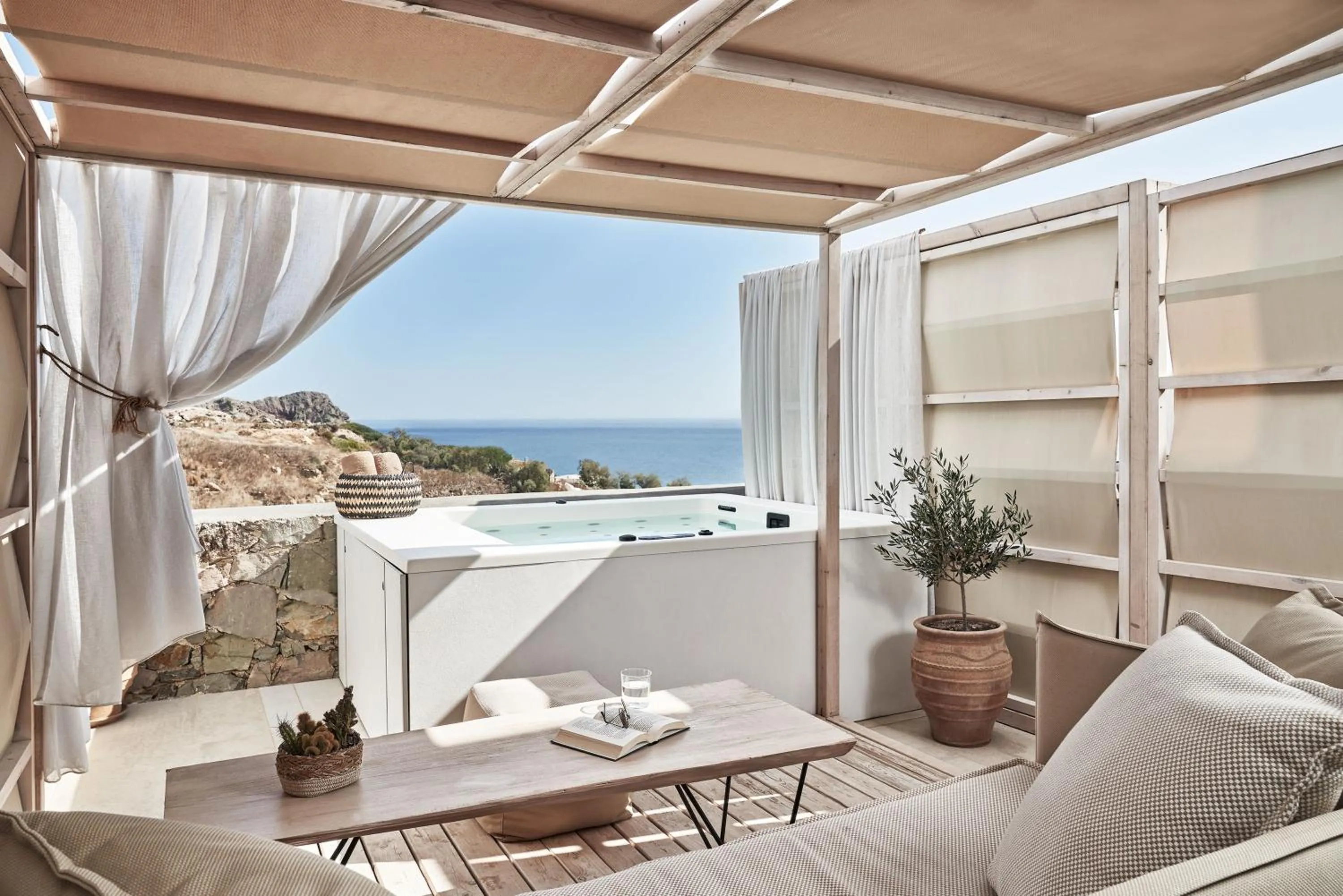 Balcony/Terrace in Volcano Luxury Suites Milos - Adults Only
