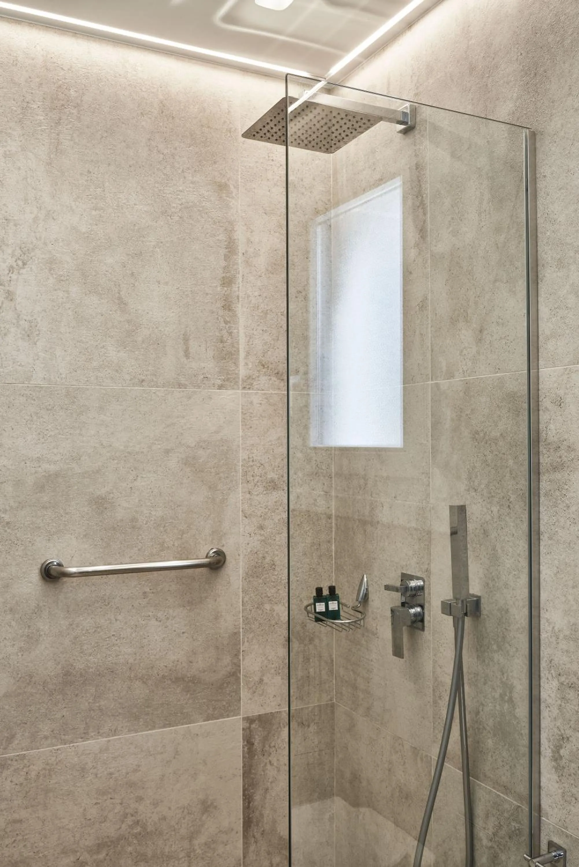 Shower in Volcano Luxury Suites Milos - Adults Only