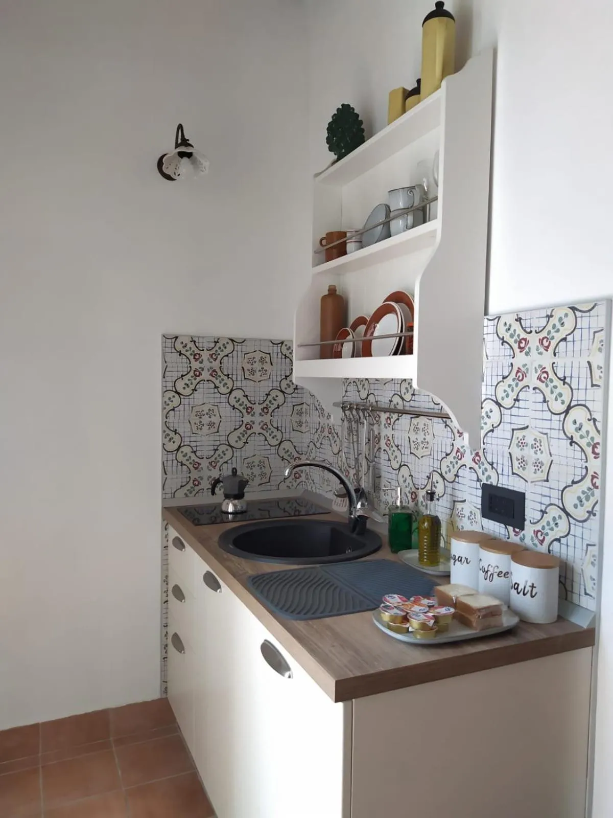 Kitchen or kitchenette in B&B Villa Melania
