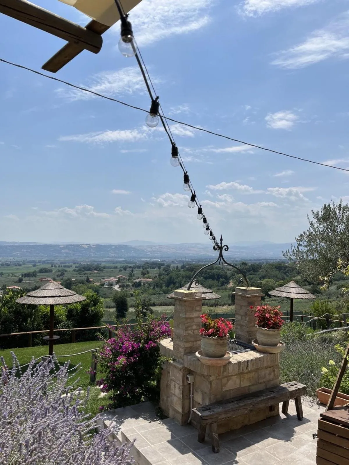 Patio in B&B Villa Melania