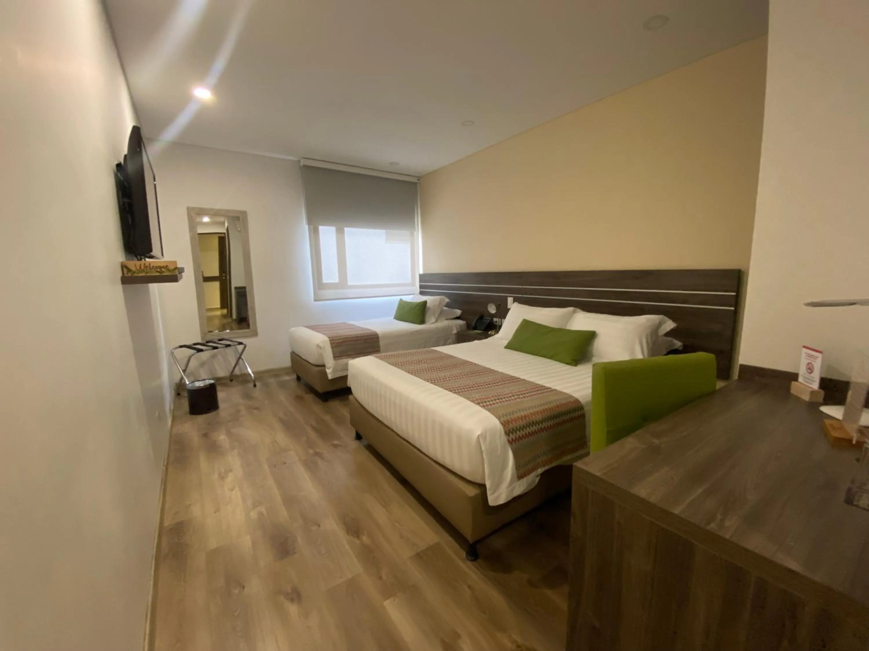 Bed in EcoHub Hotel Medellin