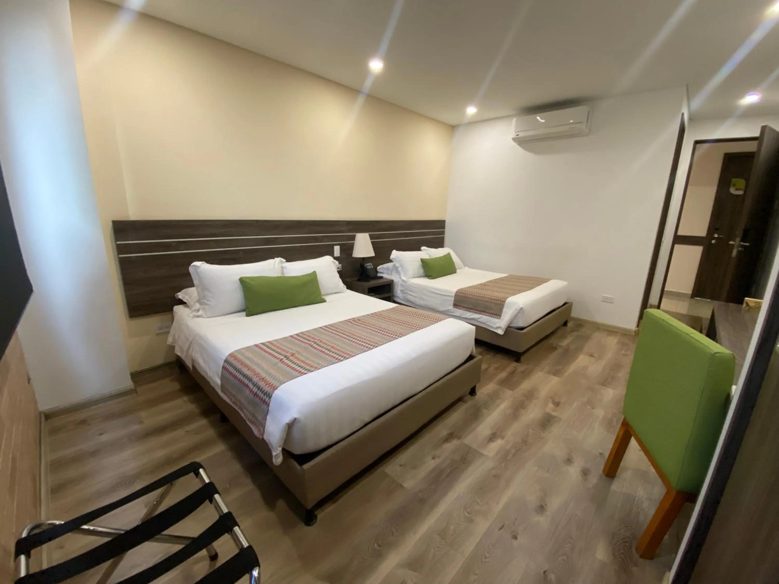 Bed in EcoHub Hotel Medellin