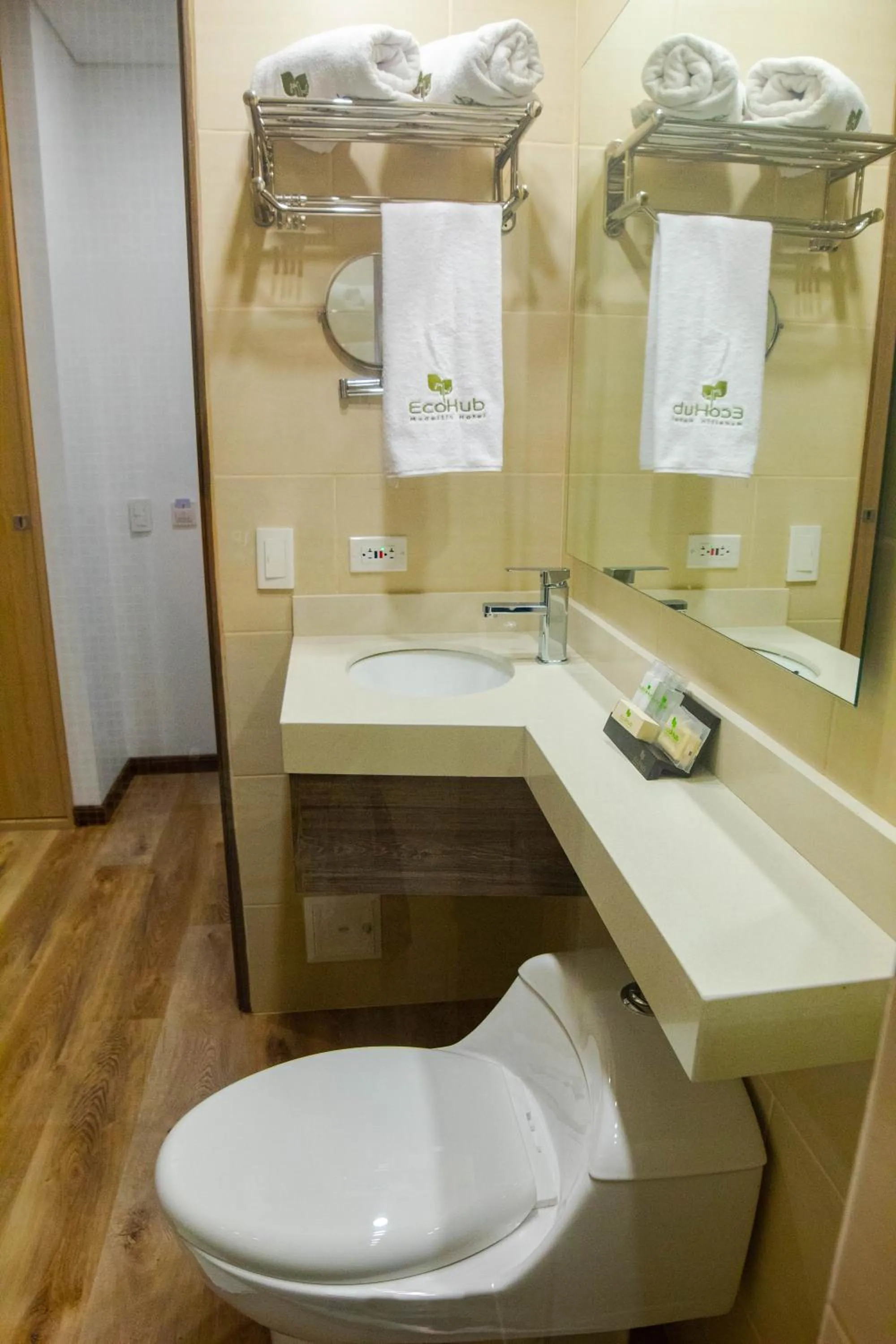 Property building in EcoHub Hotel Medellin