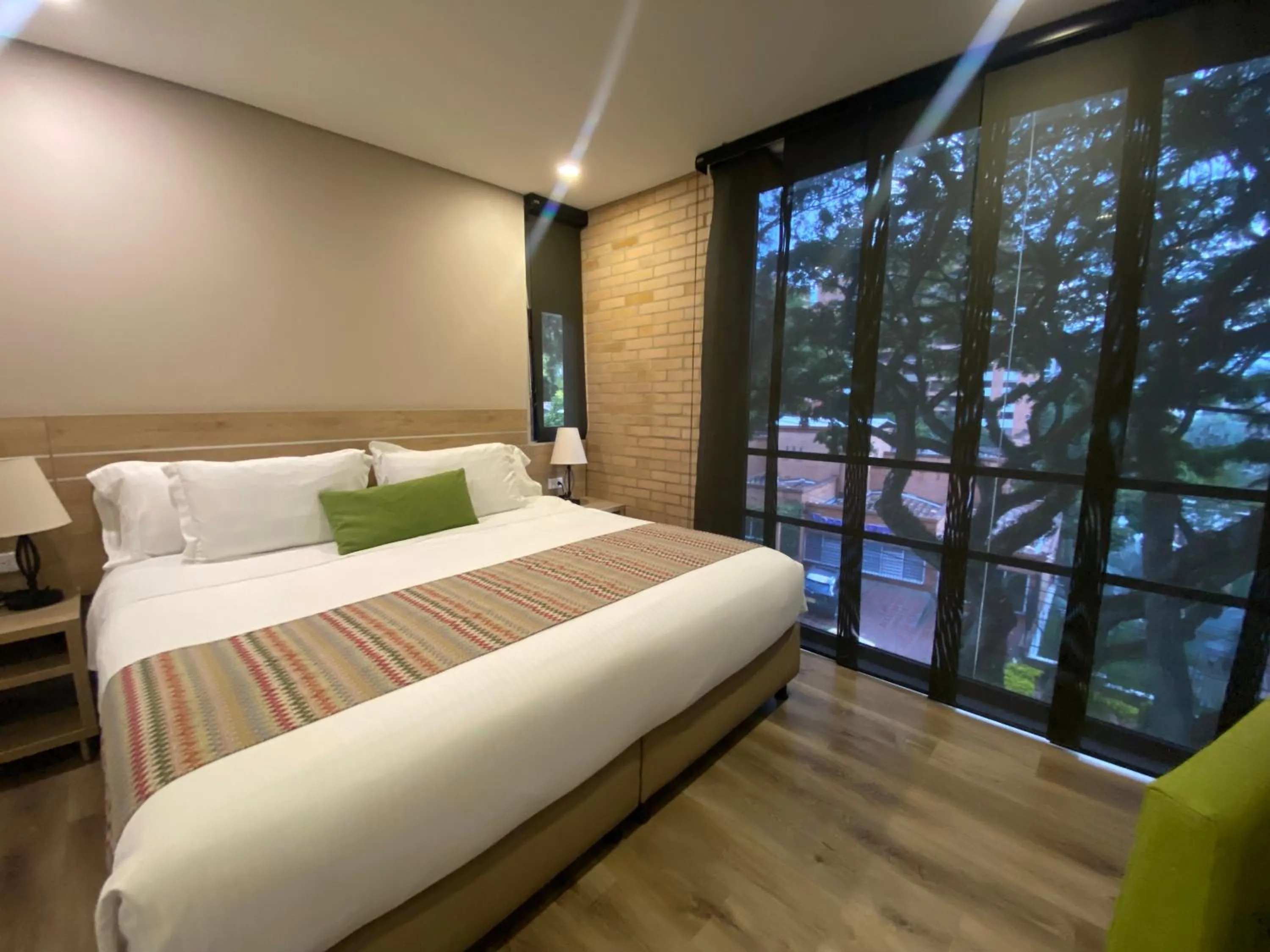 Bed in EcoHub Hotel Medellin