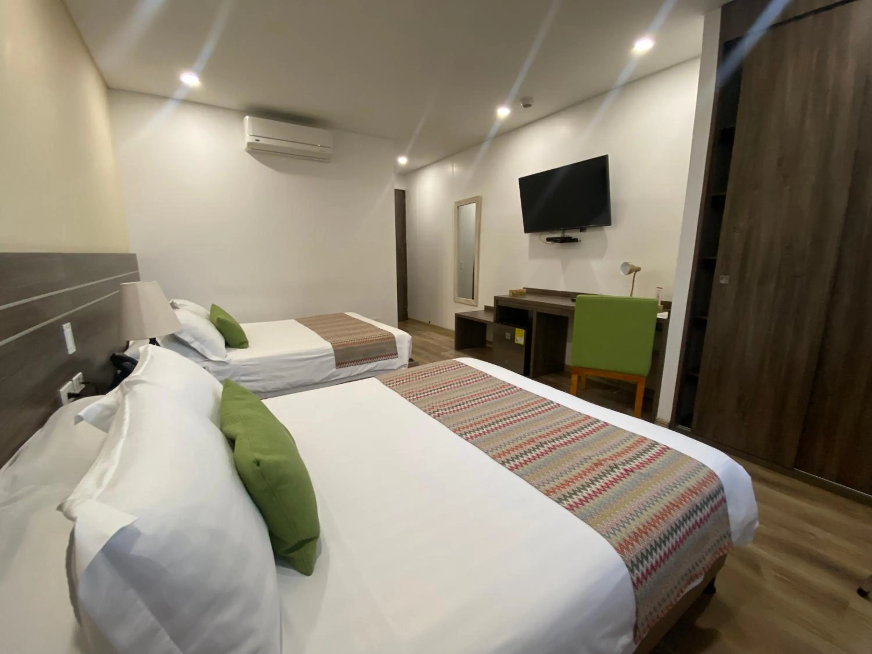 Bed in EcoHub Hotel Medellin