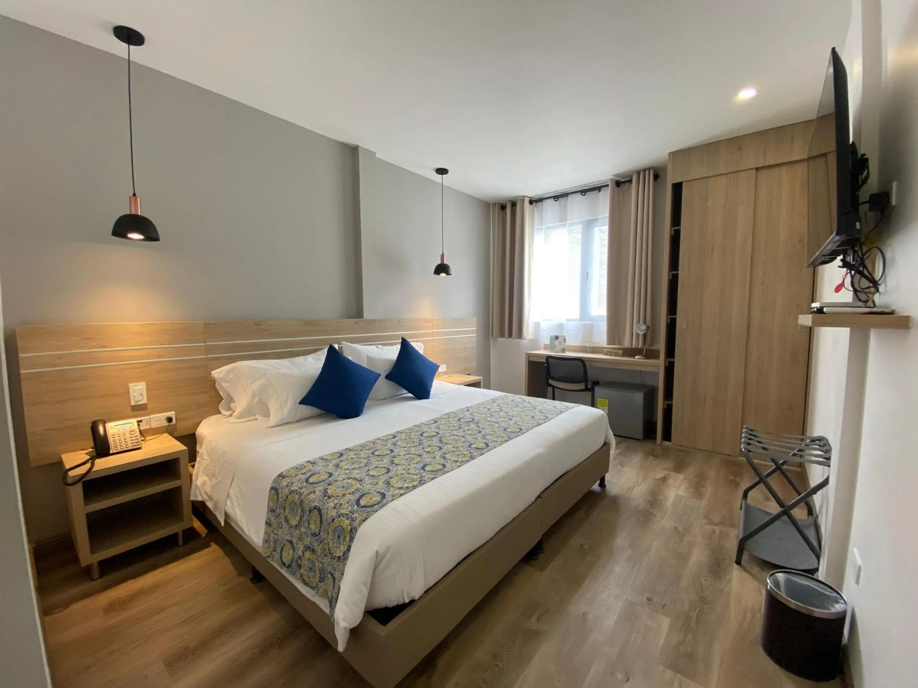 Bed in EcoHub Hotel Medellin