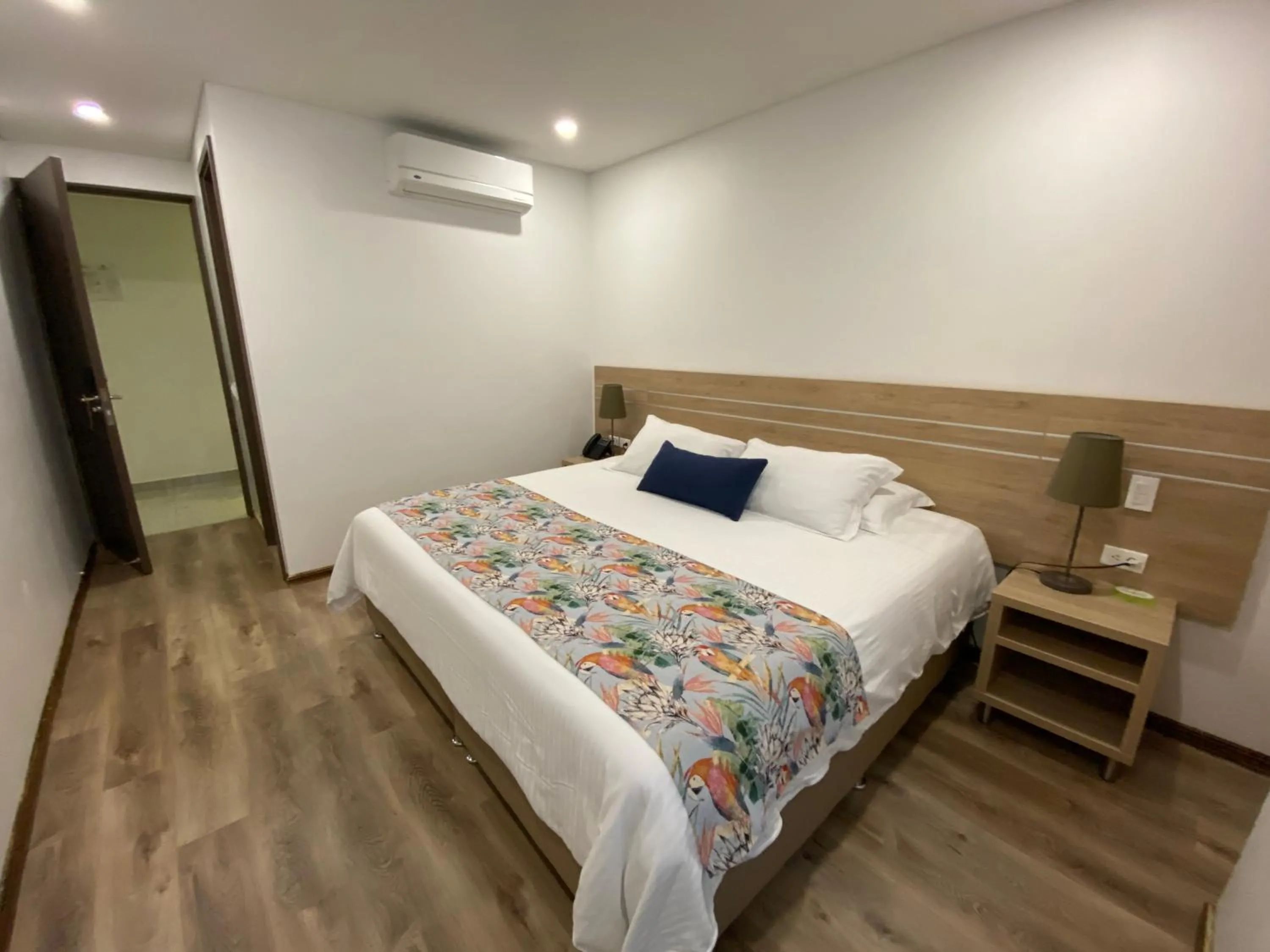 Bed in EcoHub Hotel Medellin