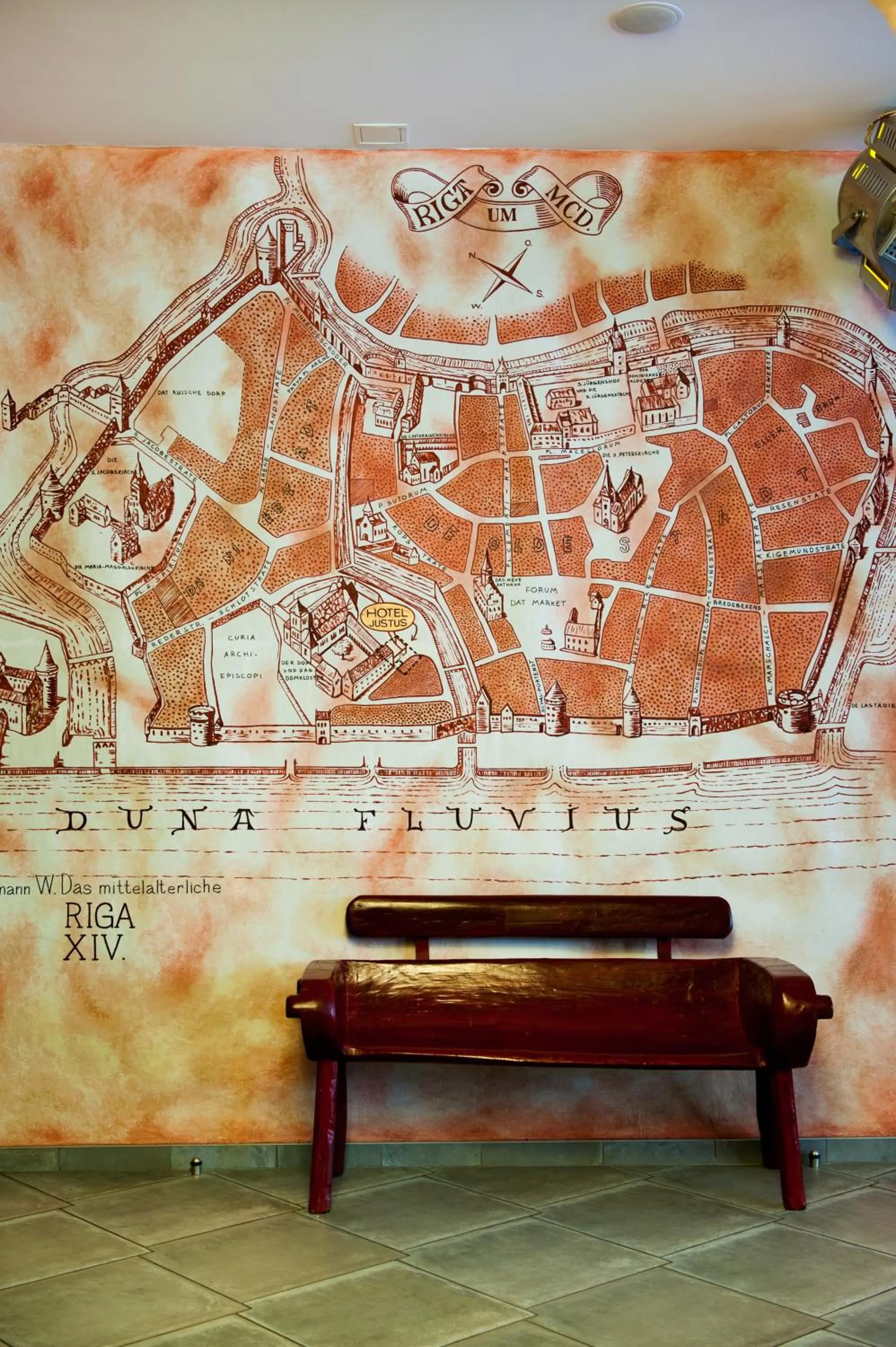 Decorative detail in Boutique Hotel Justus