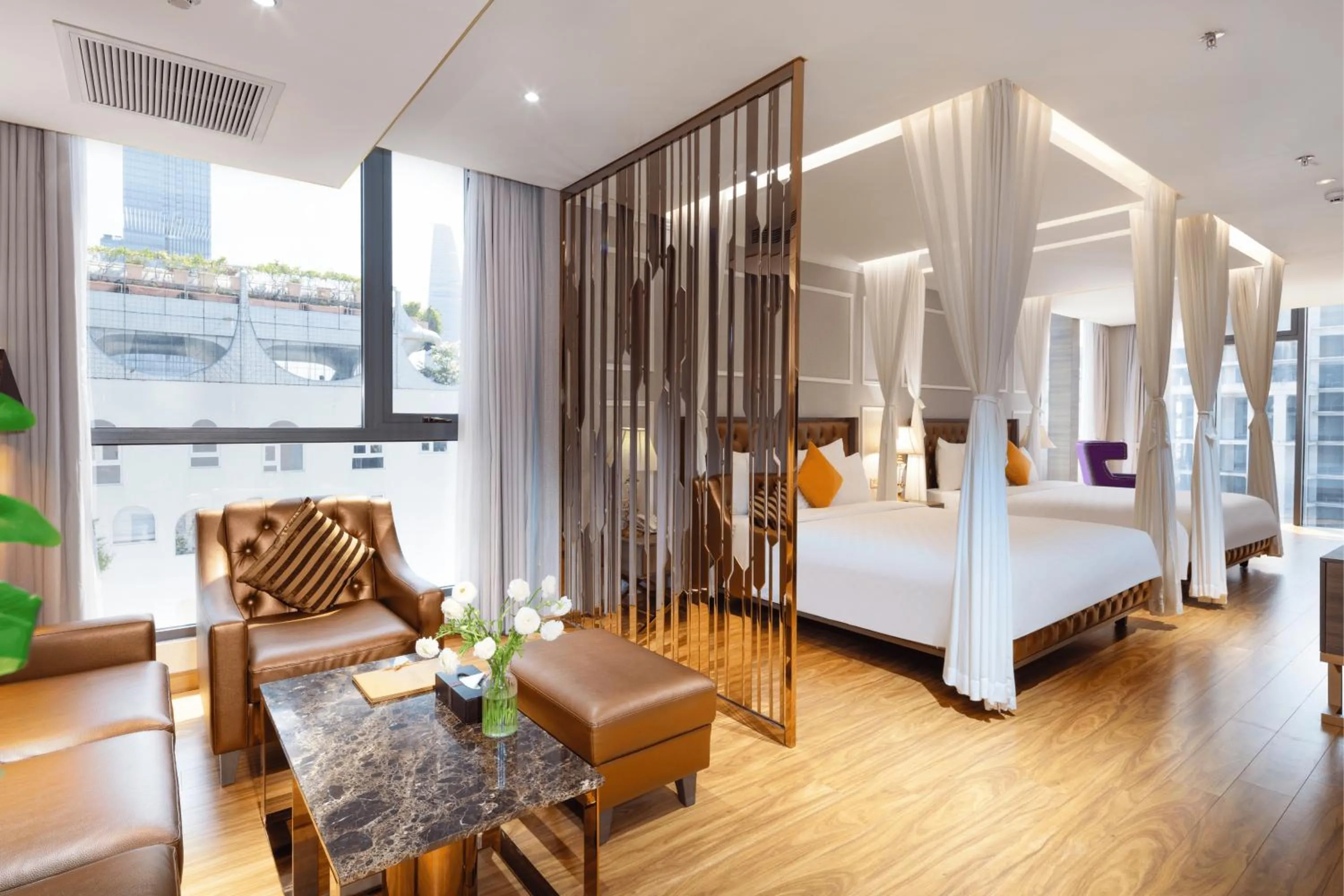 Bedroom, Bed in Winsuites Saigon Hotel