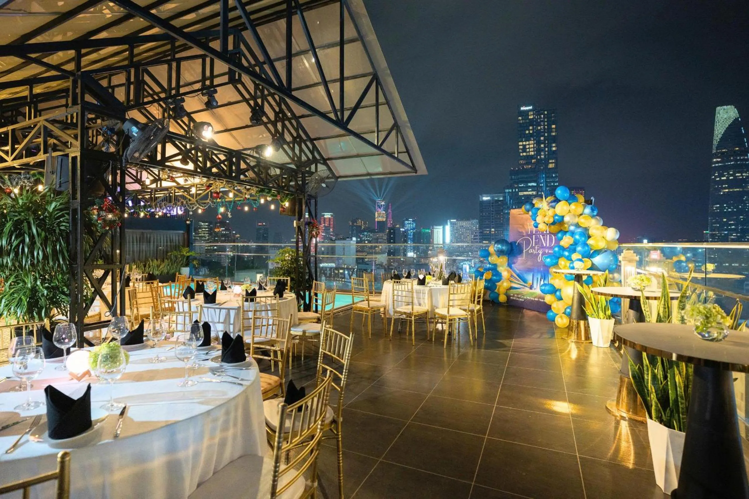 Swimming pool in Winsuites Saigon Hotel