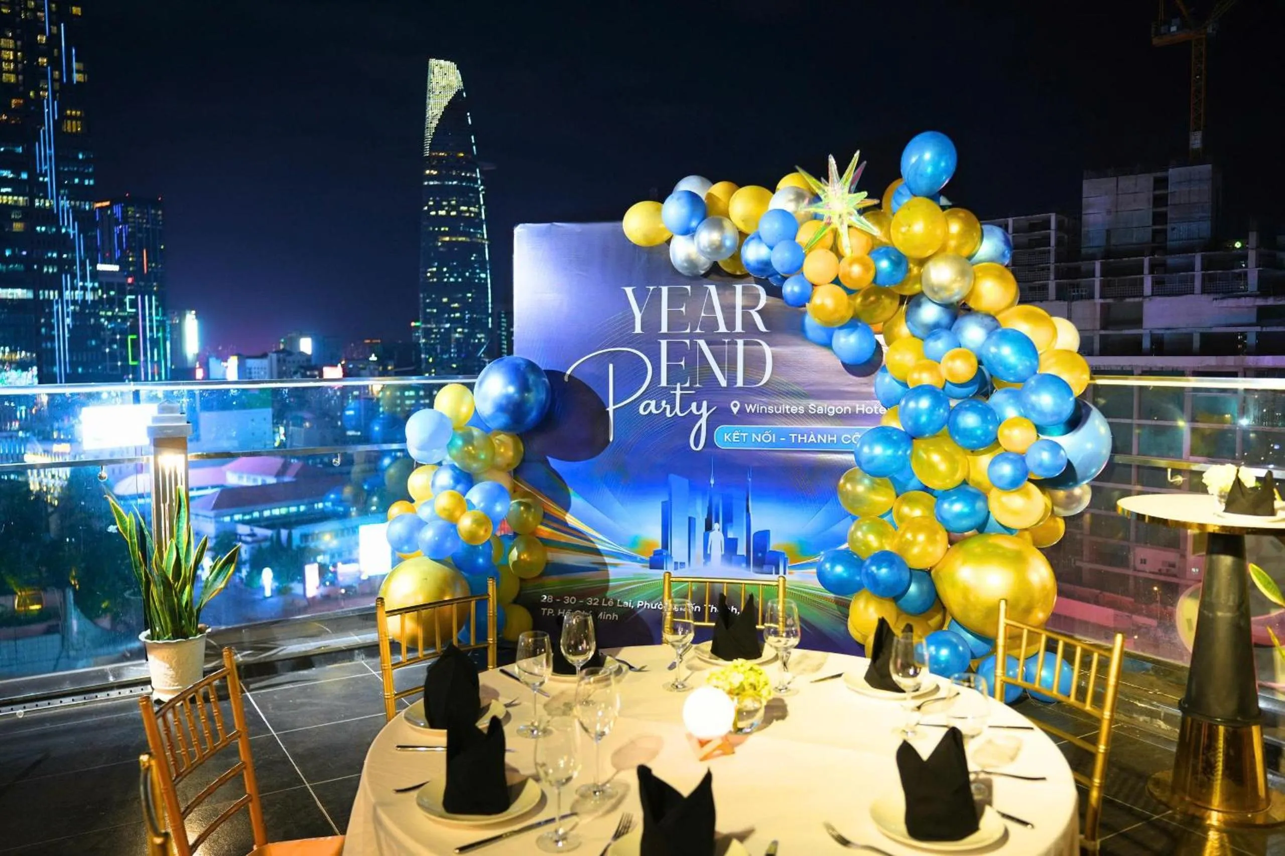 Swimming pool in Winsuites Saigon Hotel