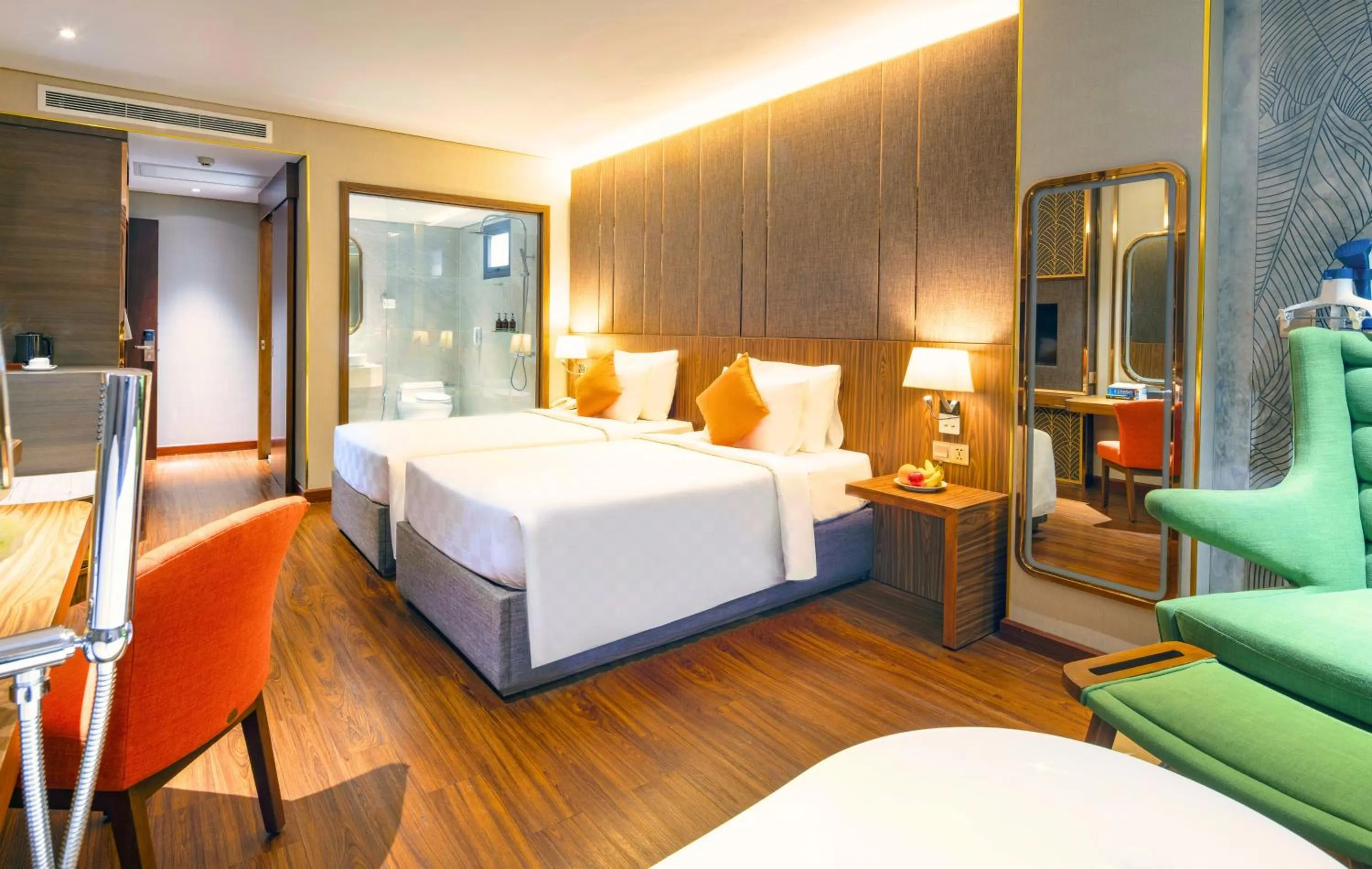 Bedroom, Bed in Winsuites Saigon Hotel