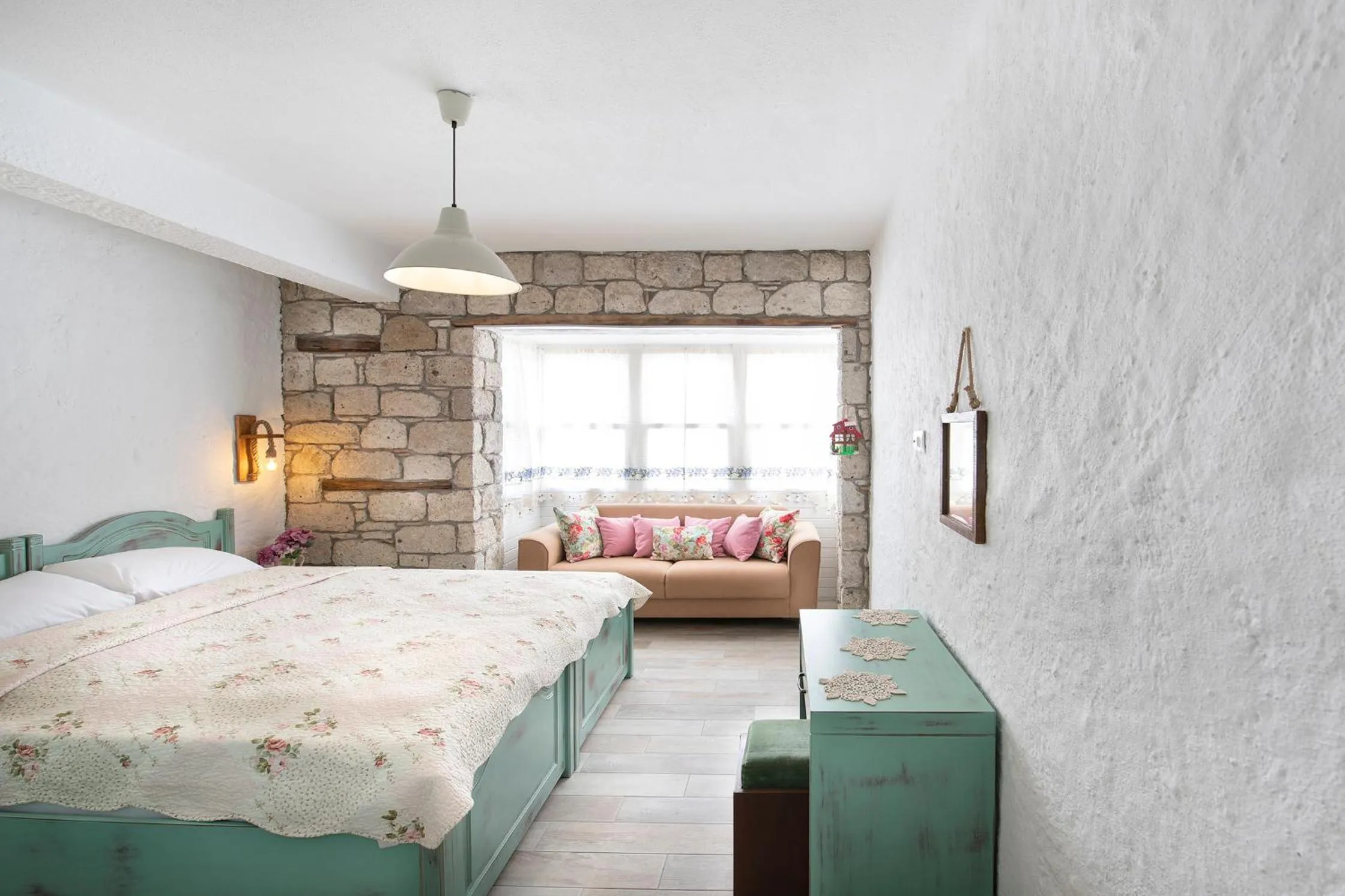 Bed in Monat Otel Alaçatı