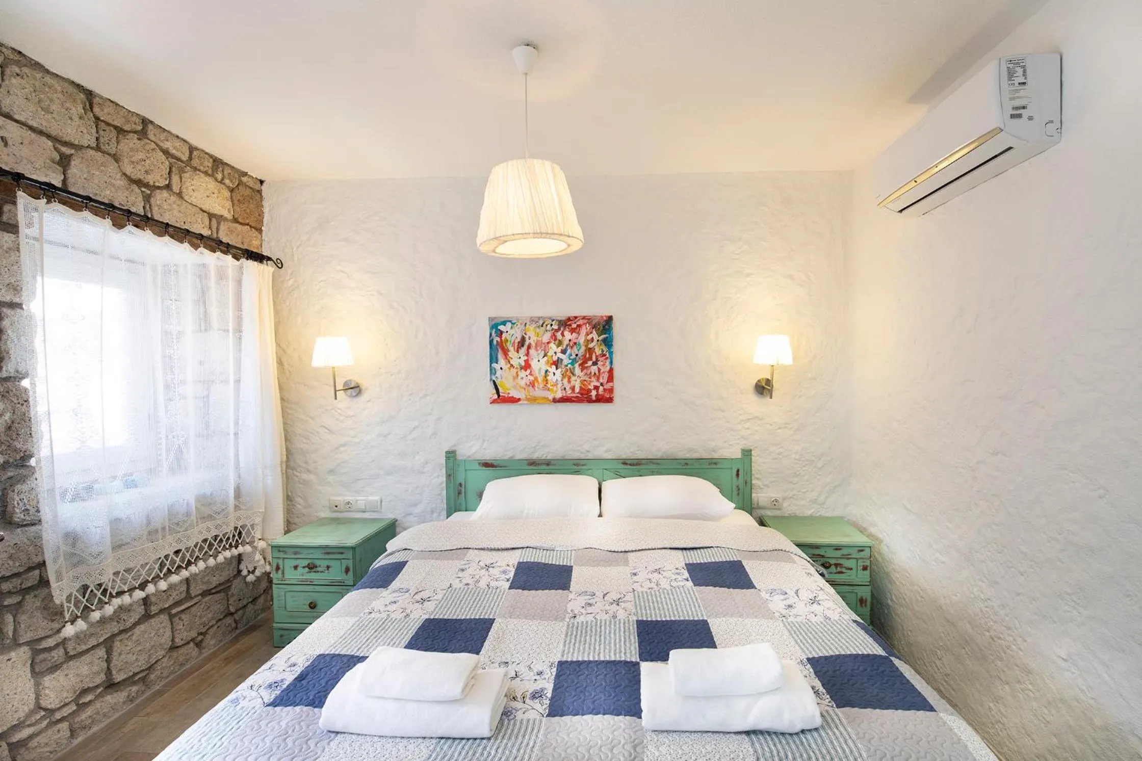 Bed in Monat Otel Alaçatı