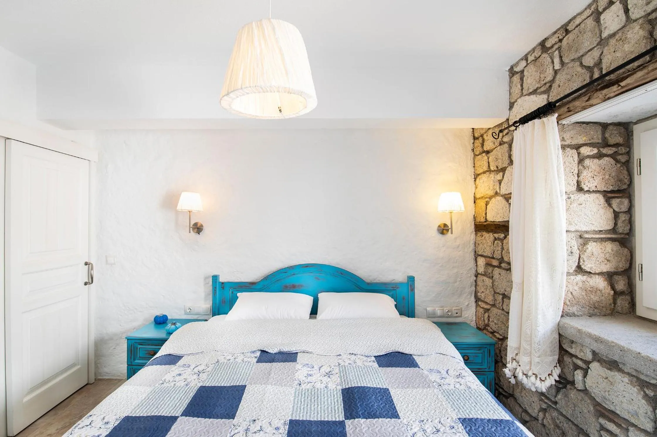 Bed in Monat Otel Alaçatı