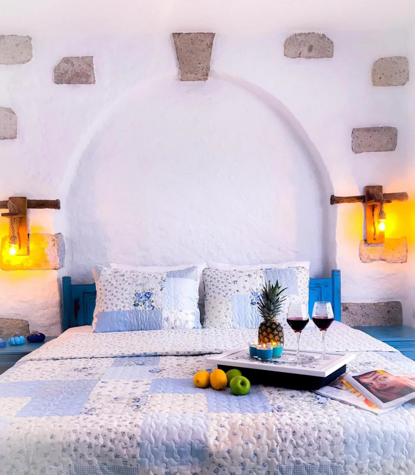 Bed in Monat Otel Alaçatı