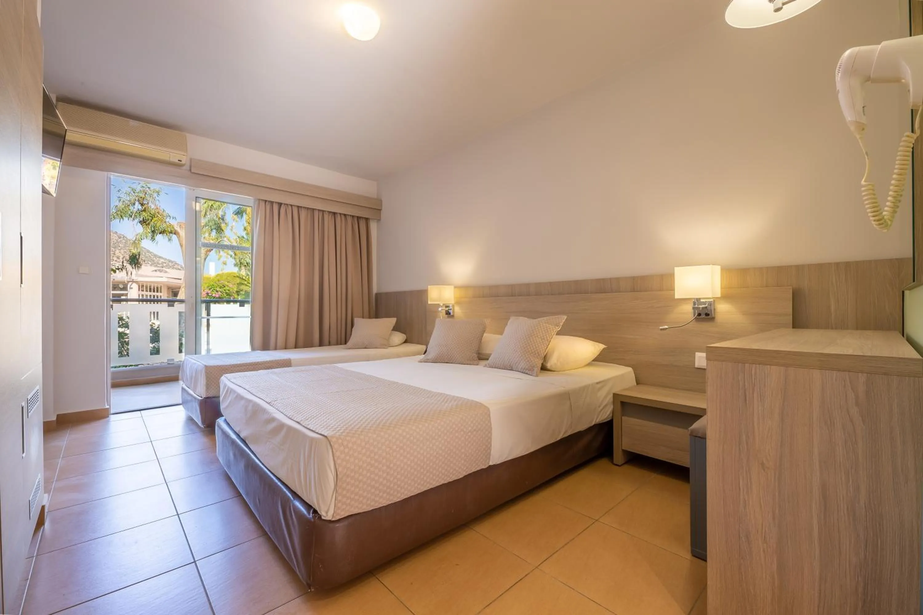 Bed in Akti Beach Club