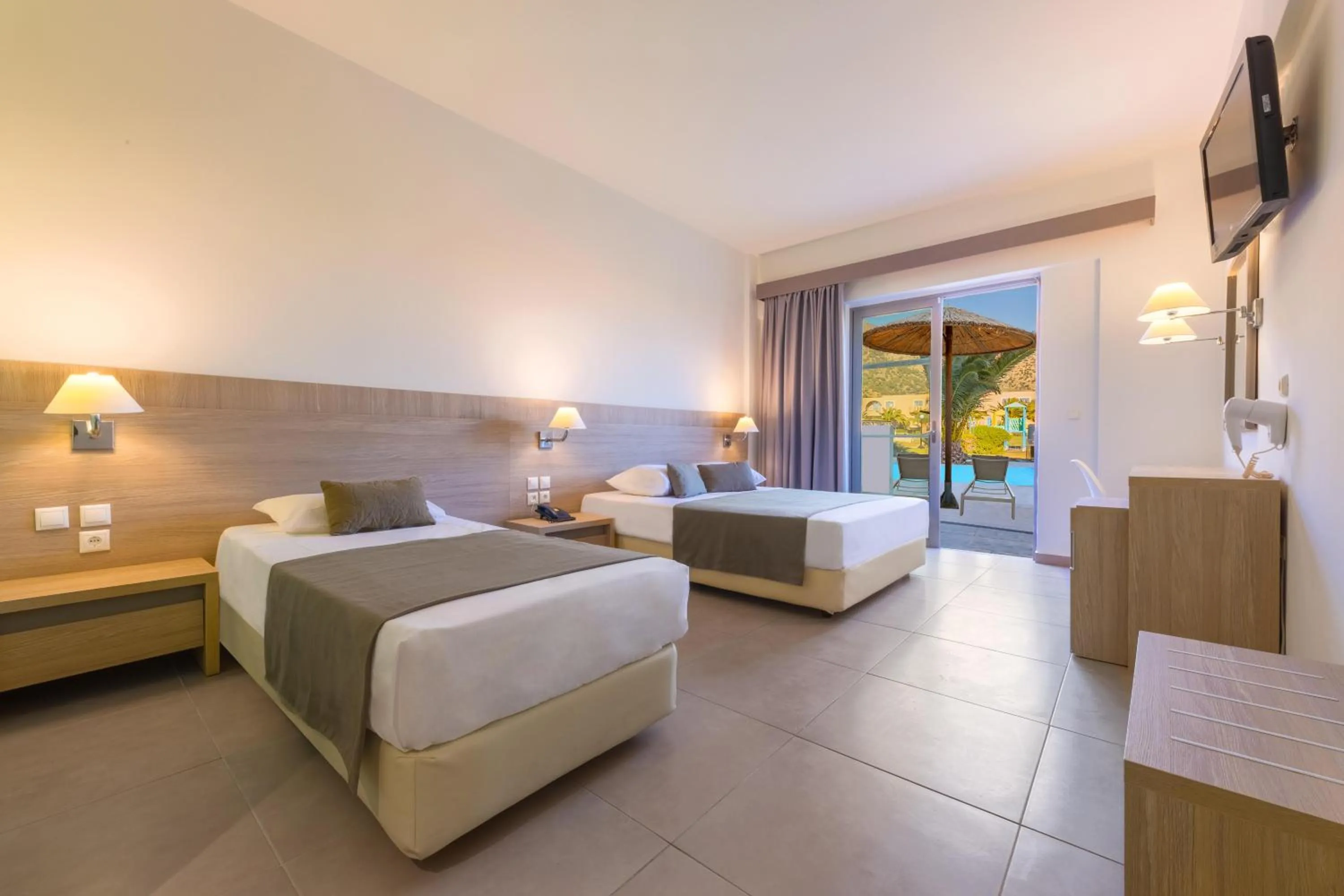 Bedroom, Bed in Akti Beach Club