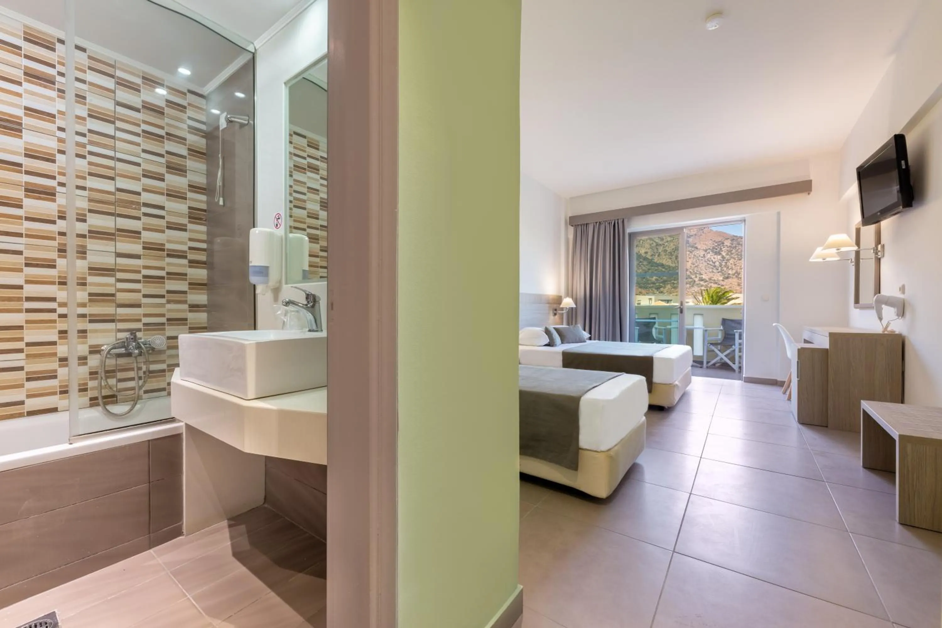 Bed in Akti Beach Club