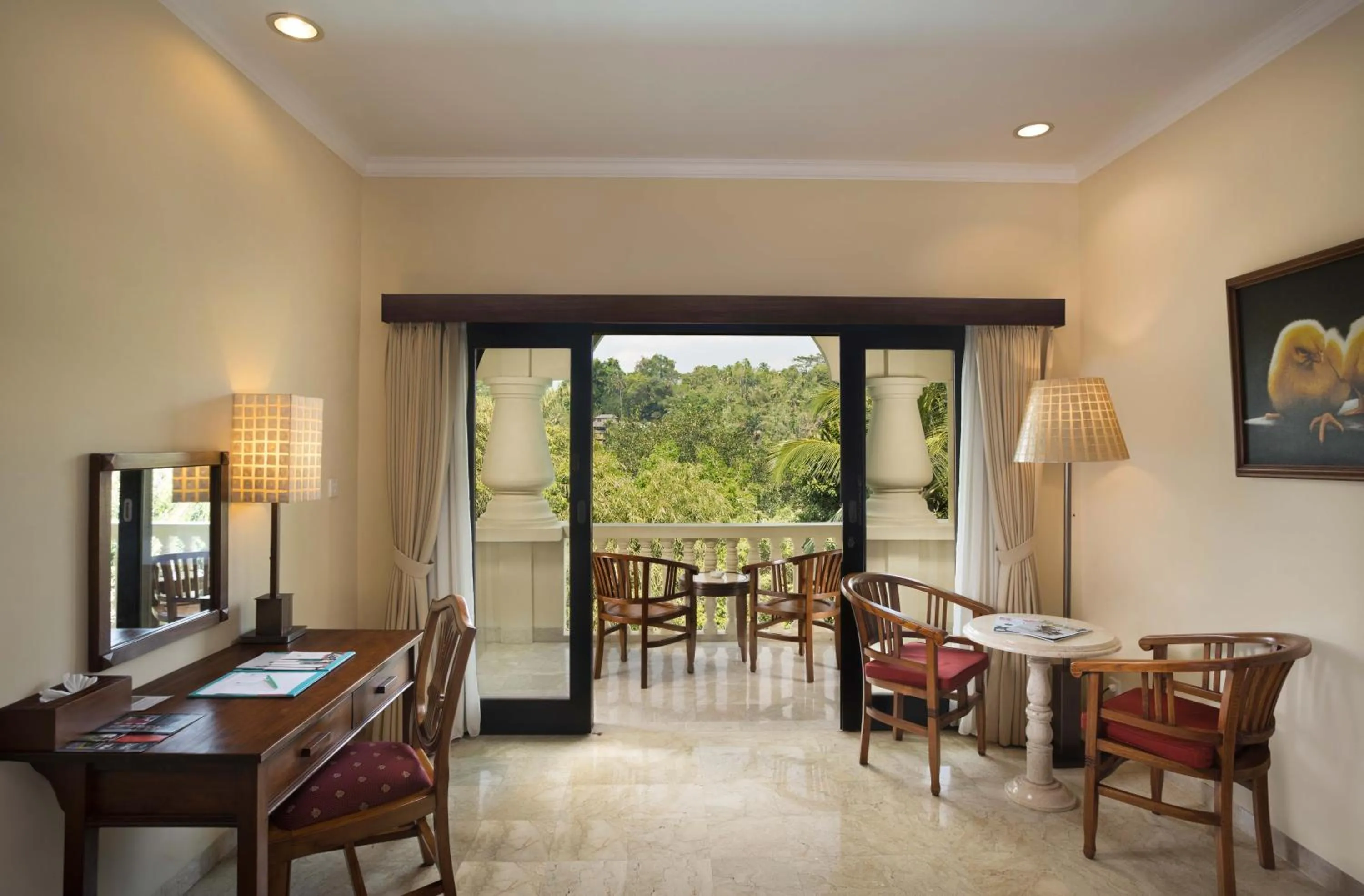 Seating area in Ayung Resort Ubud