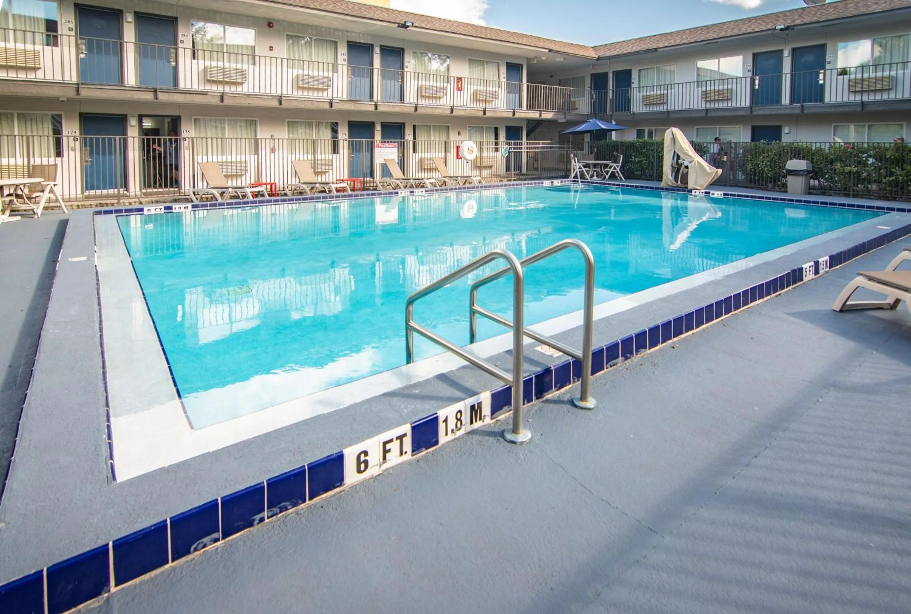 Pool view in Motel 6-Kissimmee, FL - Orlando