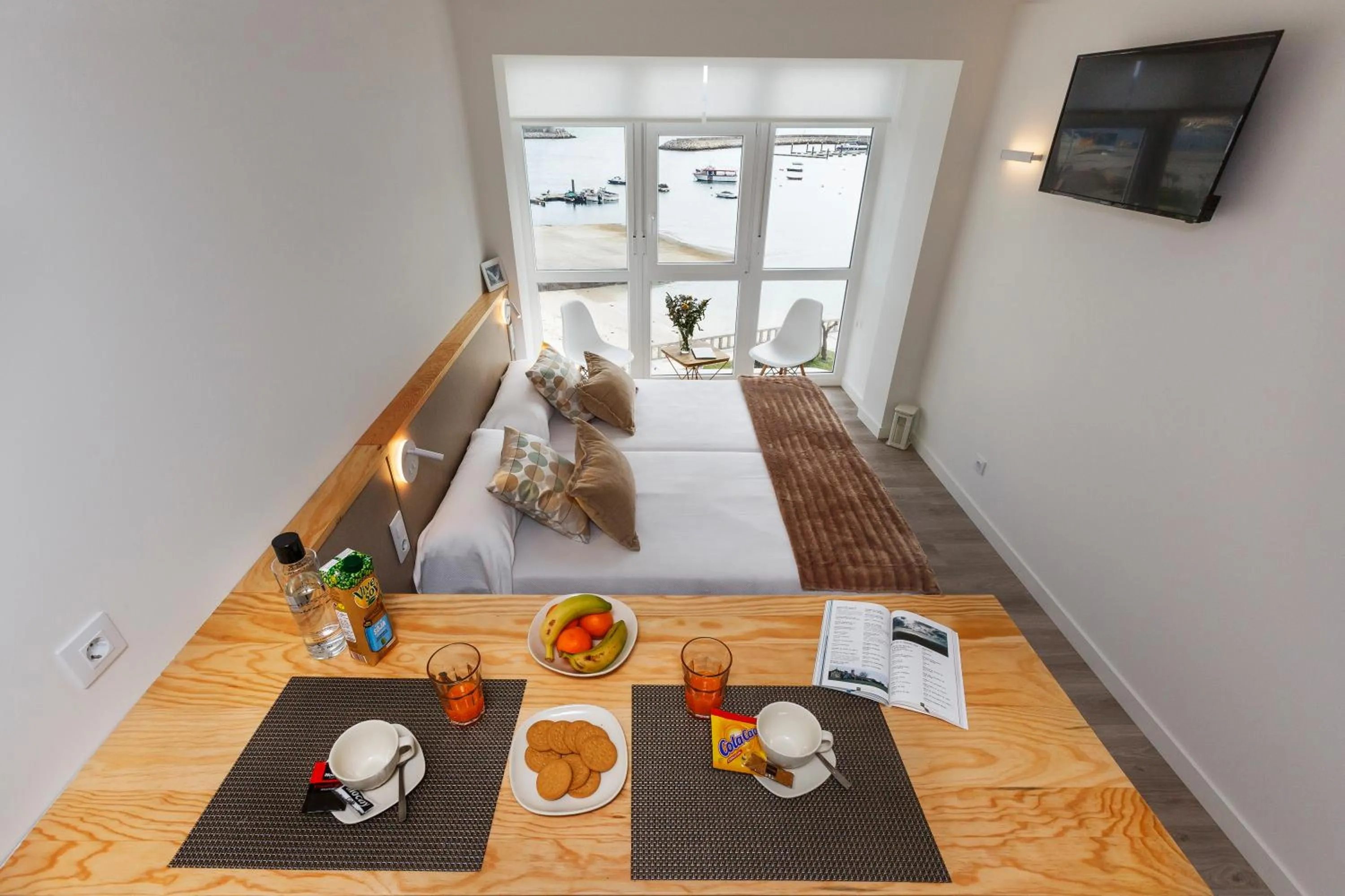 Bed in Apartamentos Costa da Morte Muxia