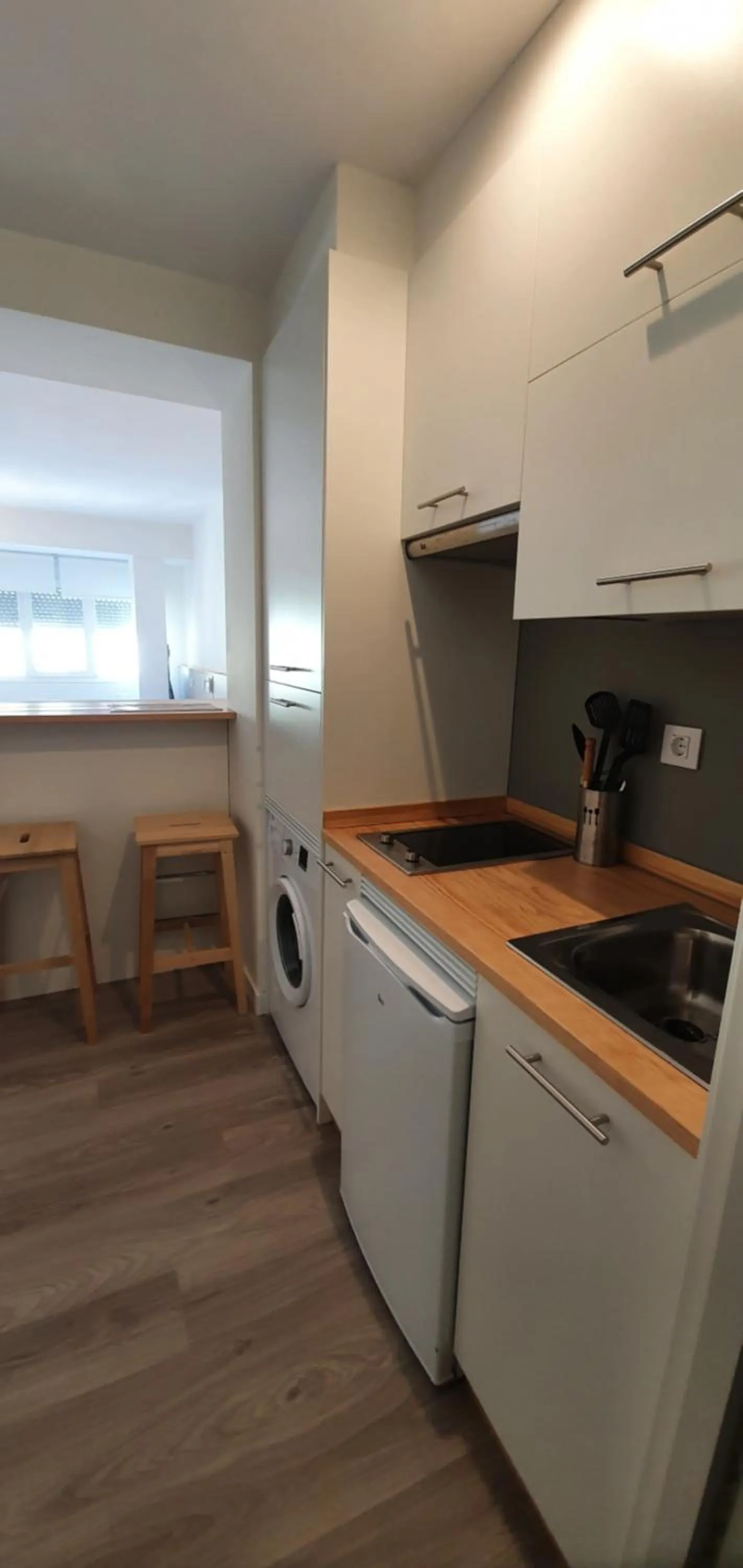 Kitchen or kitchenette in Apartamentos Costa da Morte Muxia