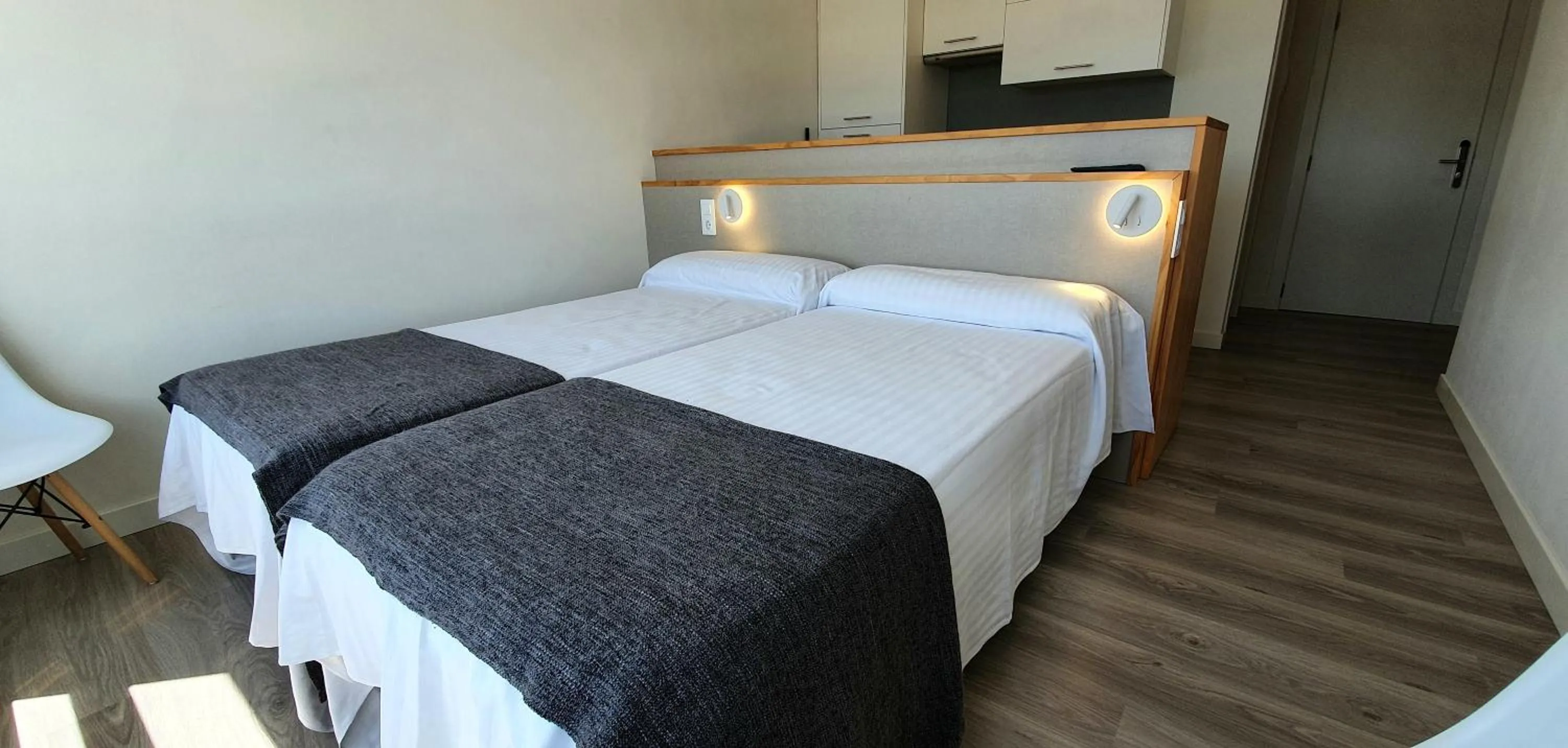 Bed in Apartamentos Costa da Morte Muxia