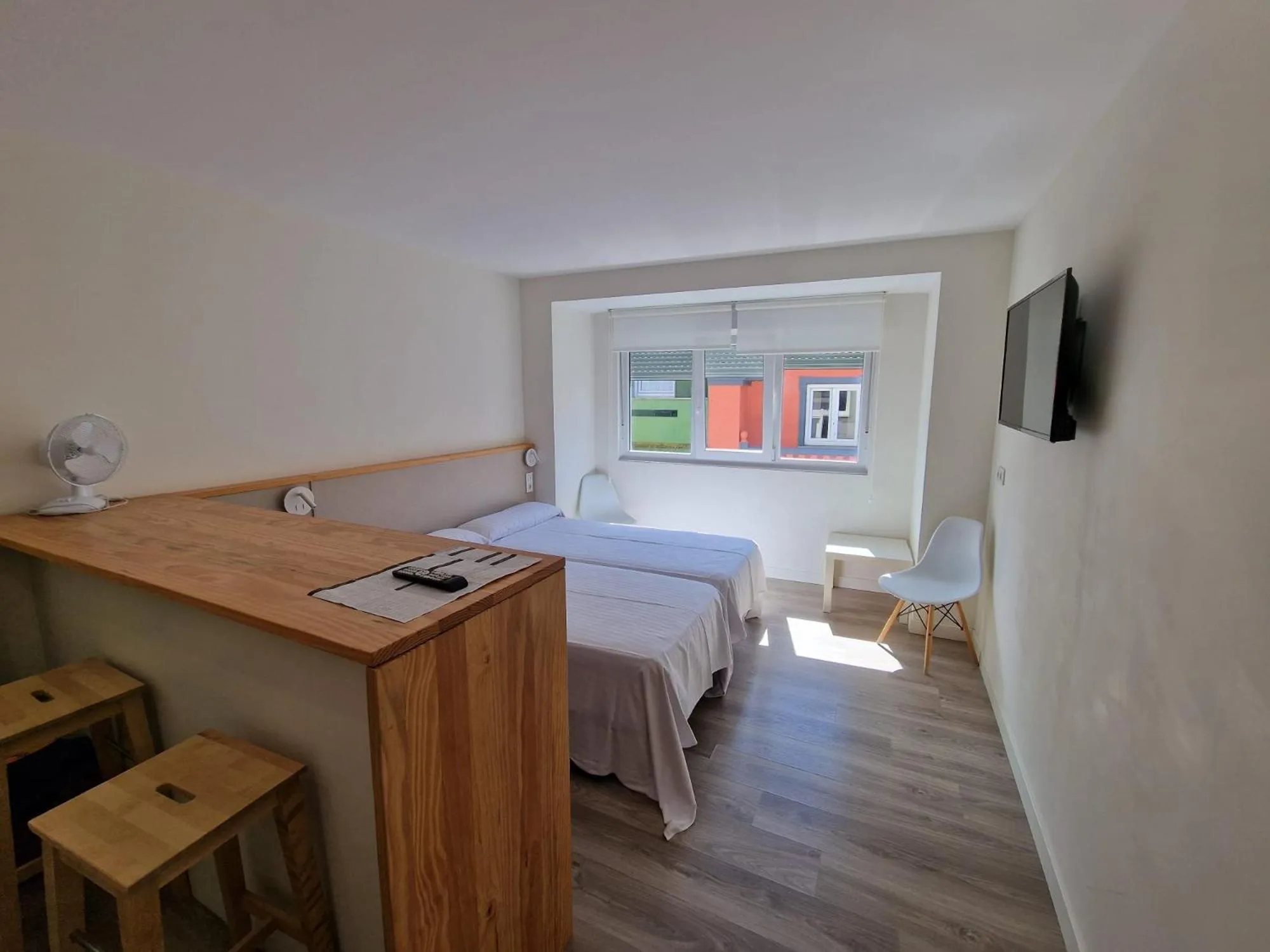 Bed in Apartamentos Costa da Morte Muxia