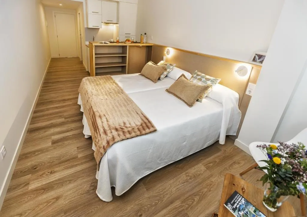 Bed in Apartamentos Costa da Morte Muxia