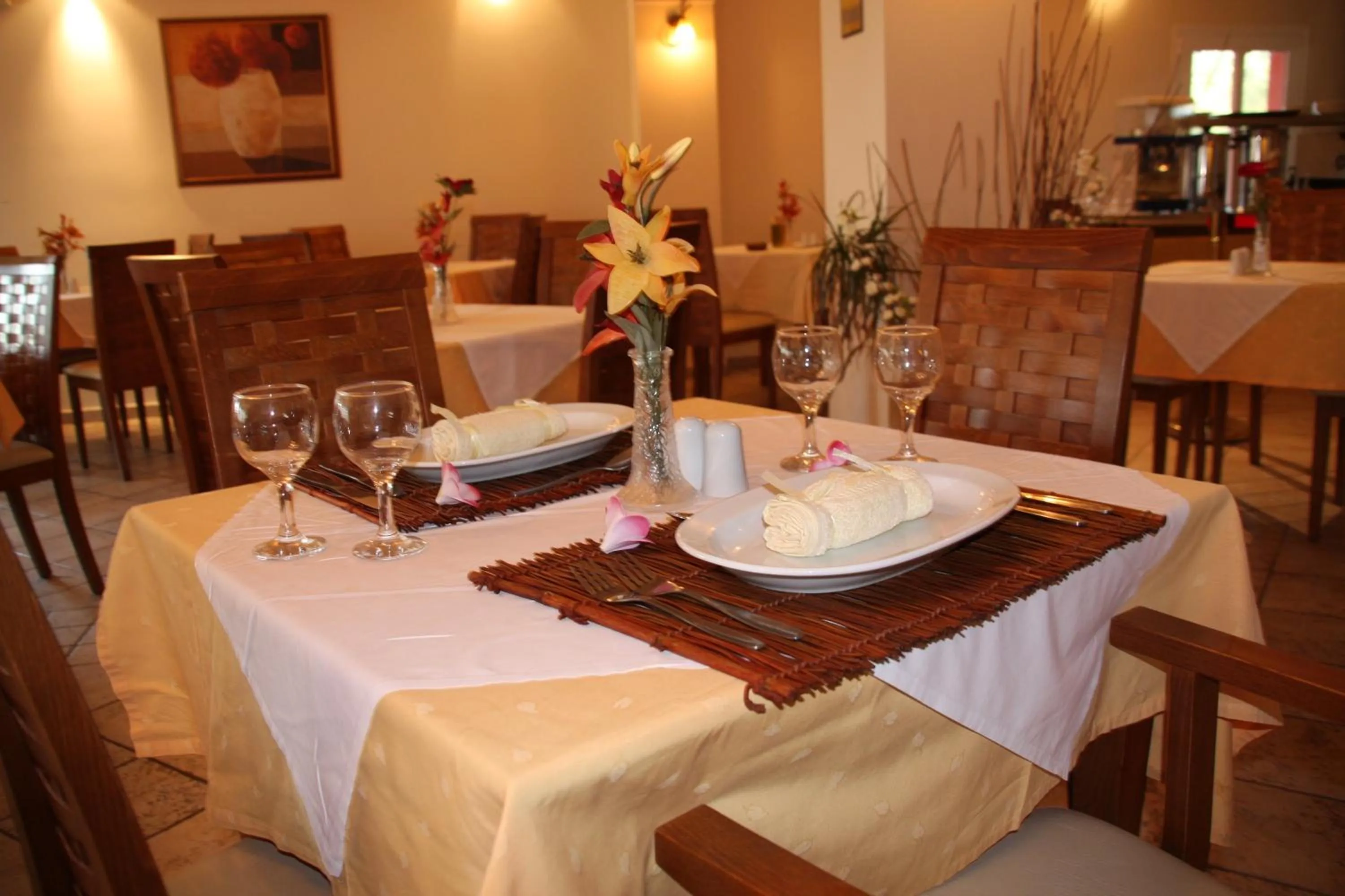 Dining area in Joy Hotel