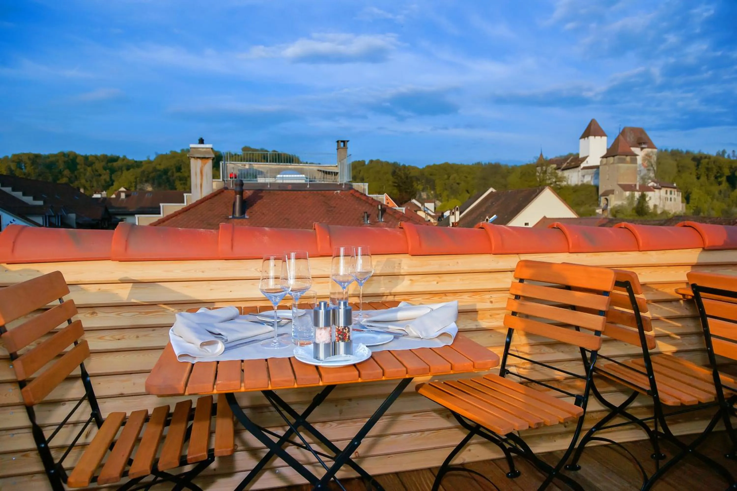Balcony/Terrace in Boutique Hotel - Restaurant Orchidee