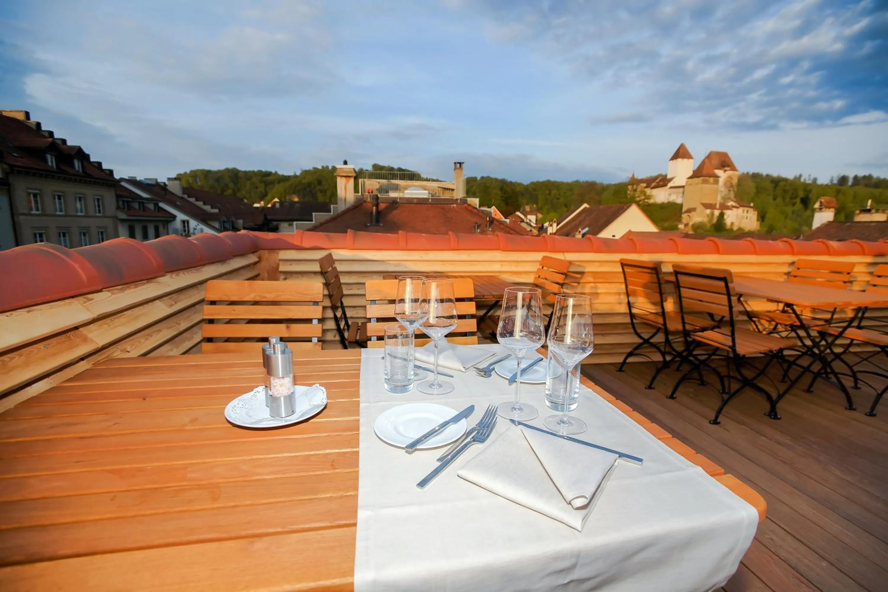 Balcony/Terrace in Boutique Hotel - Restaurant Orchidee