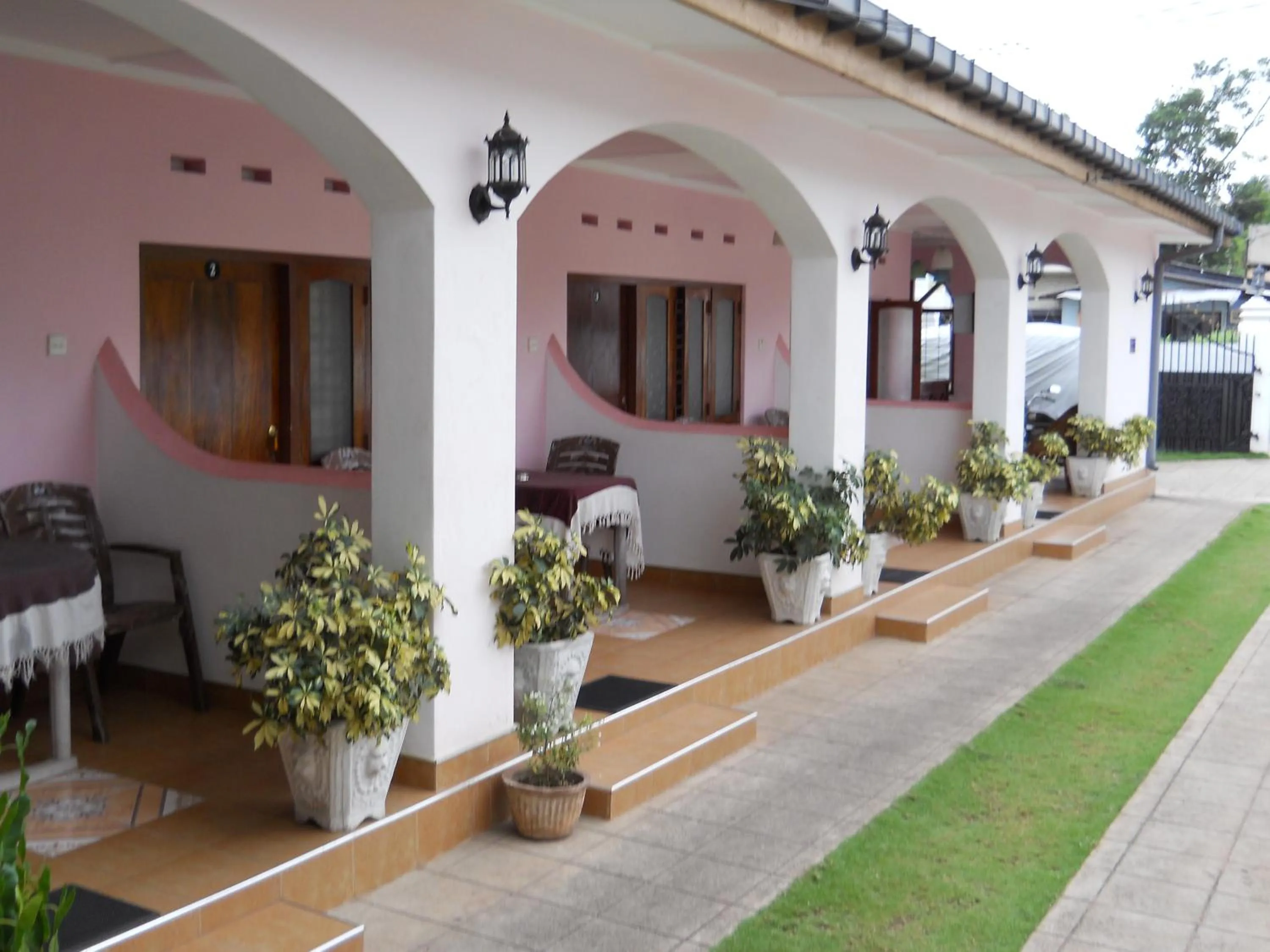Balcony/Terrace in Ocean View tourist guest house at Negombo beach near the airport