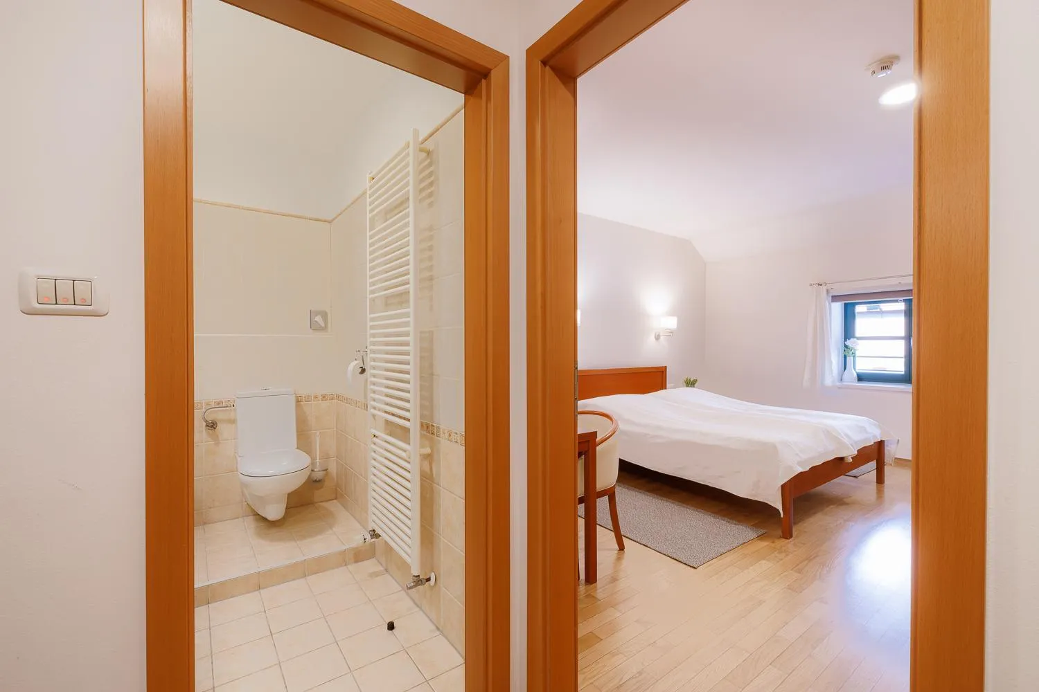 Toilet, Bed in Pri Žabarju Bed & Breakfast Ljubljana