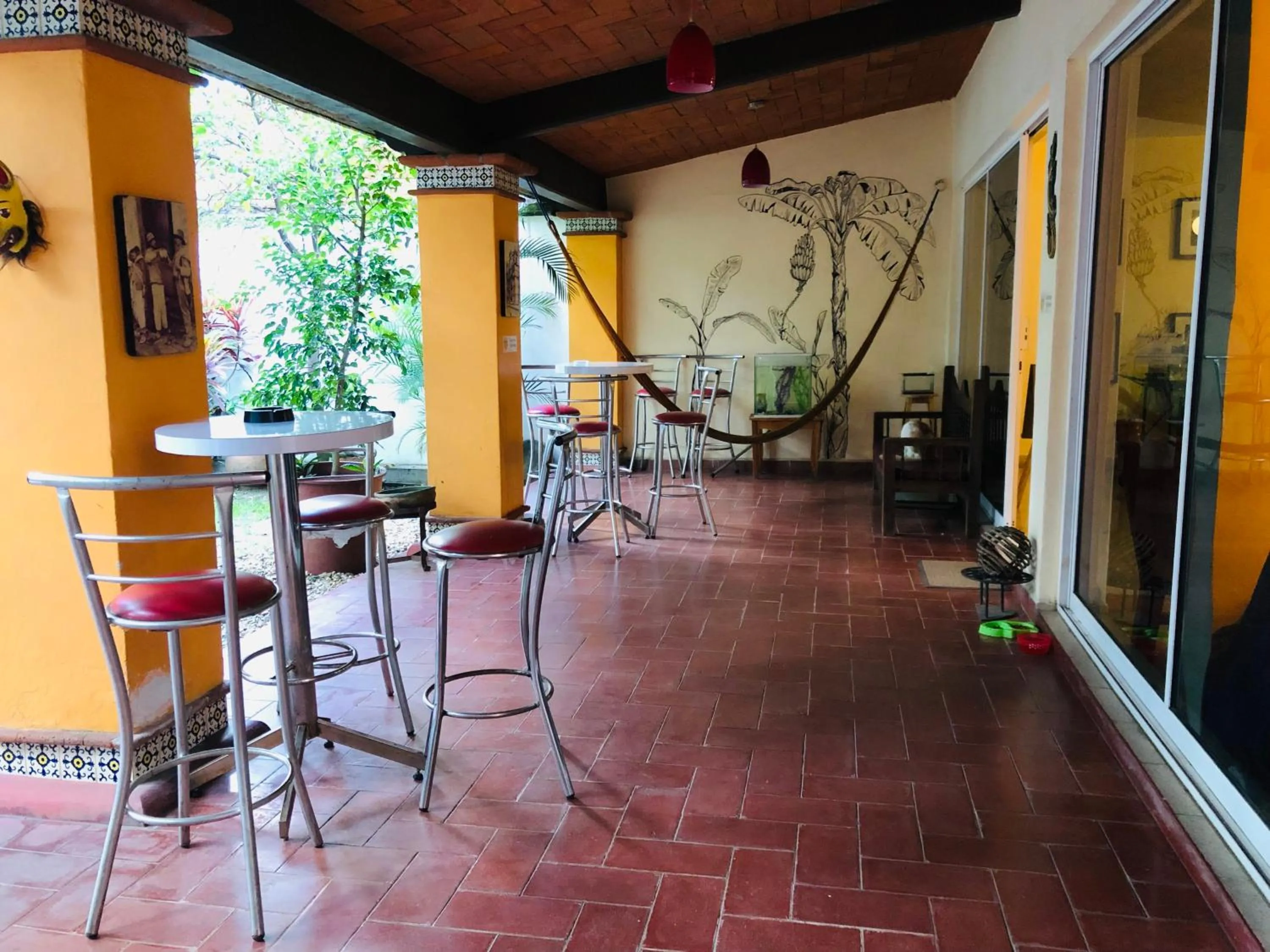 Patio in Los Nardos Hostel -pet friendly-