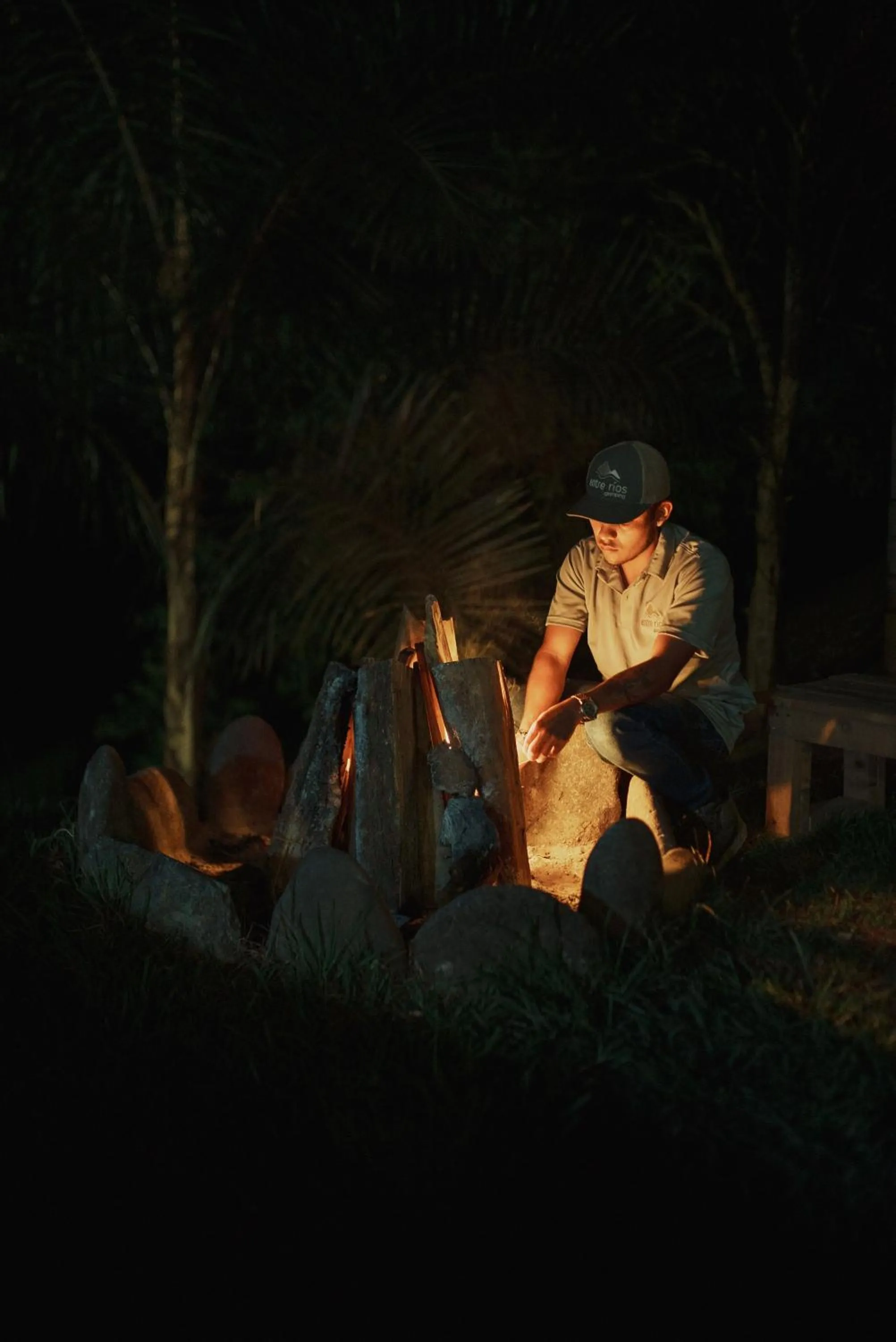 fireplace in Glamping Entre Rios