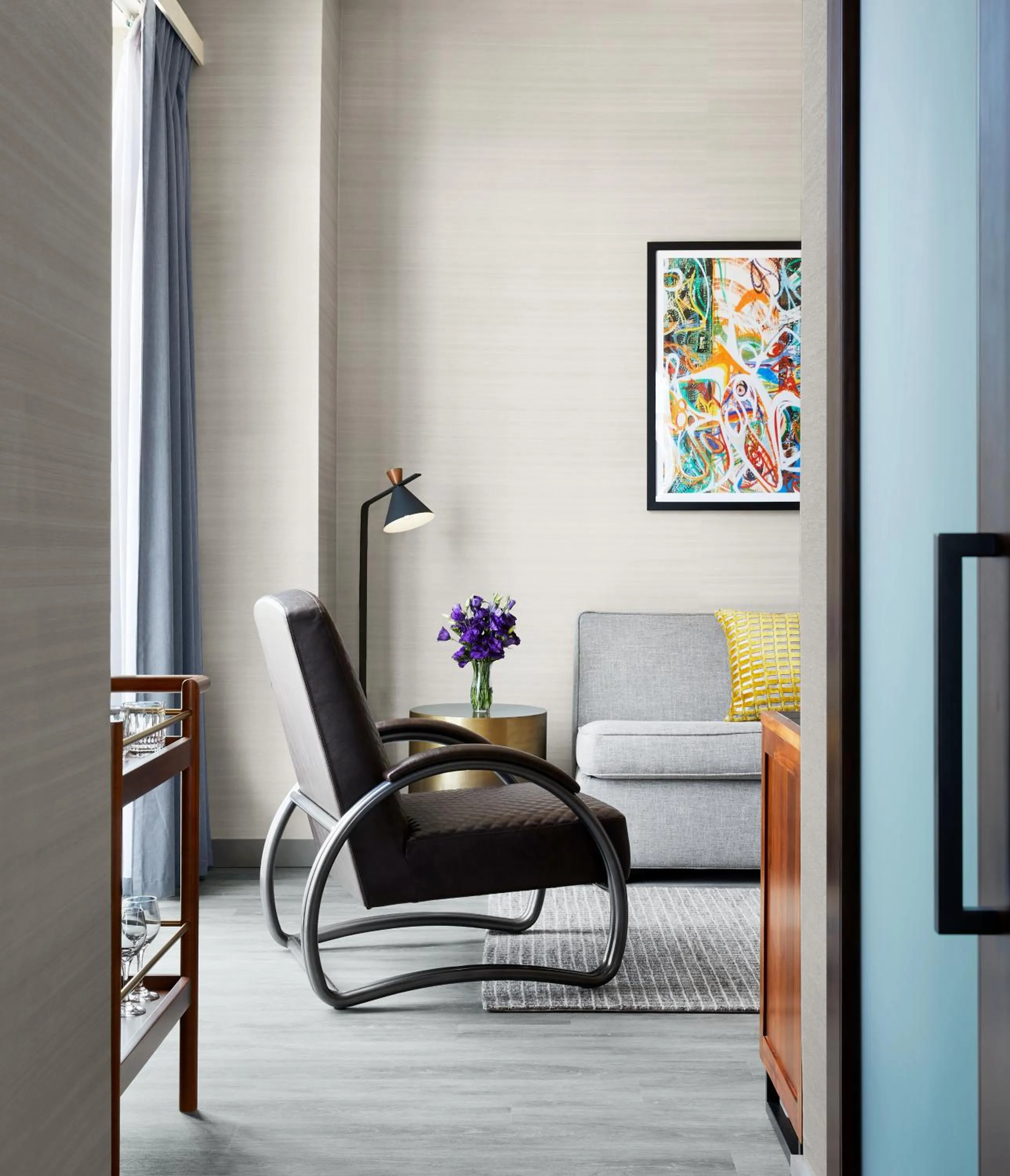 Living room in Gansevoort Meatpacking