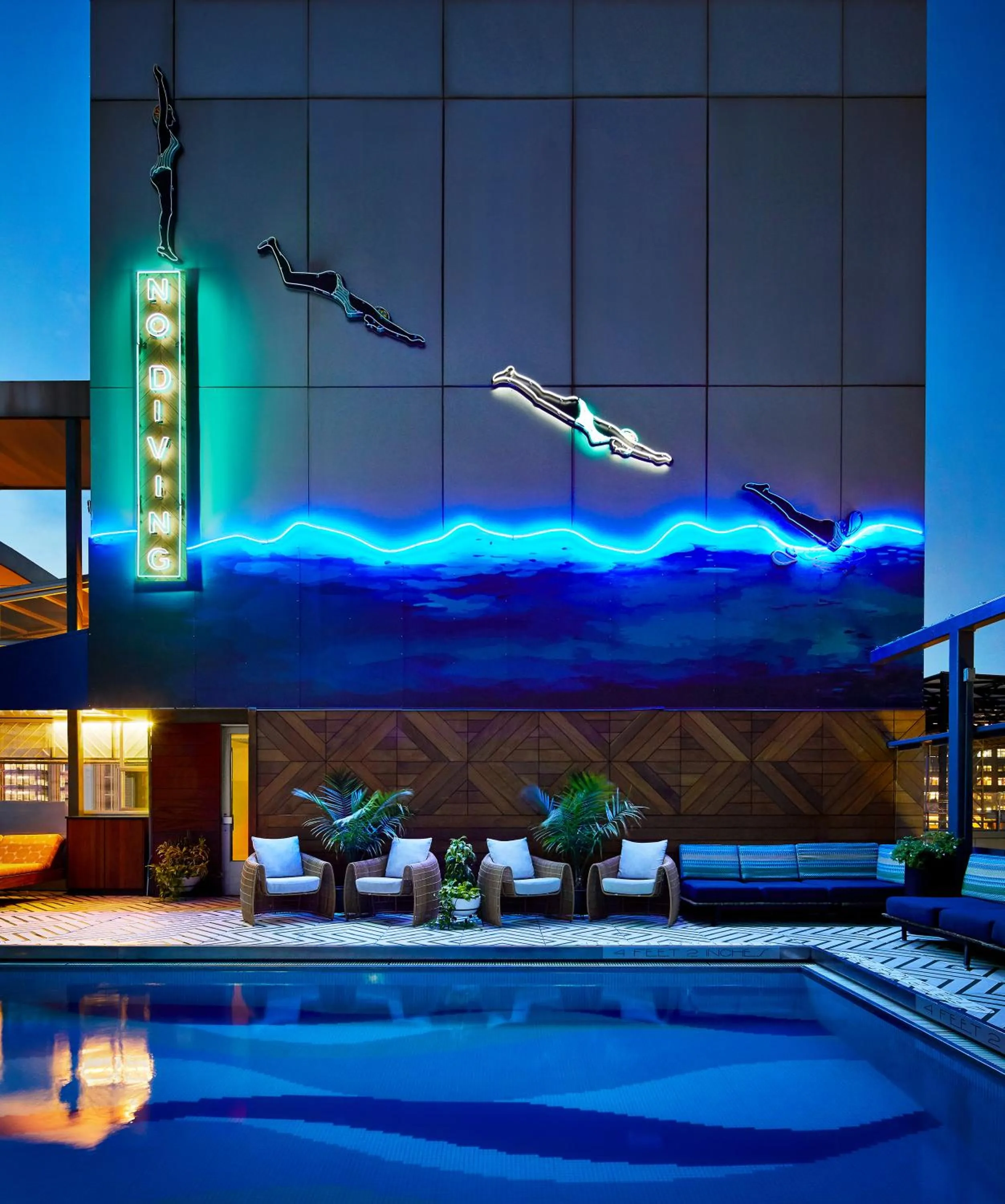 Swimming pool in Gansevoort Meatpacking